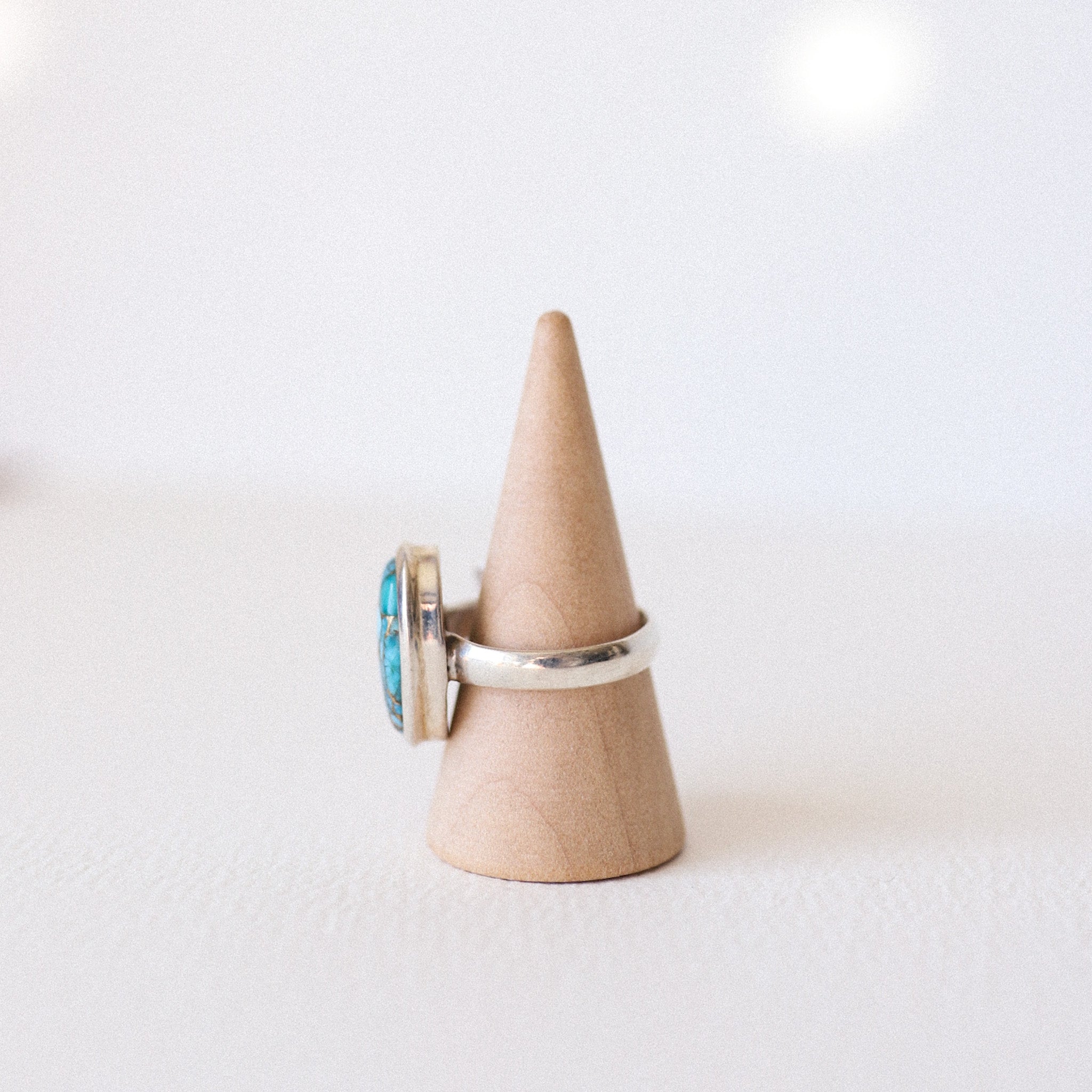 (8.75) Silver Mojave Turquoise Ring