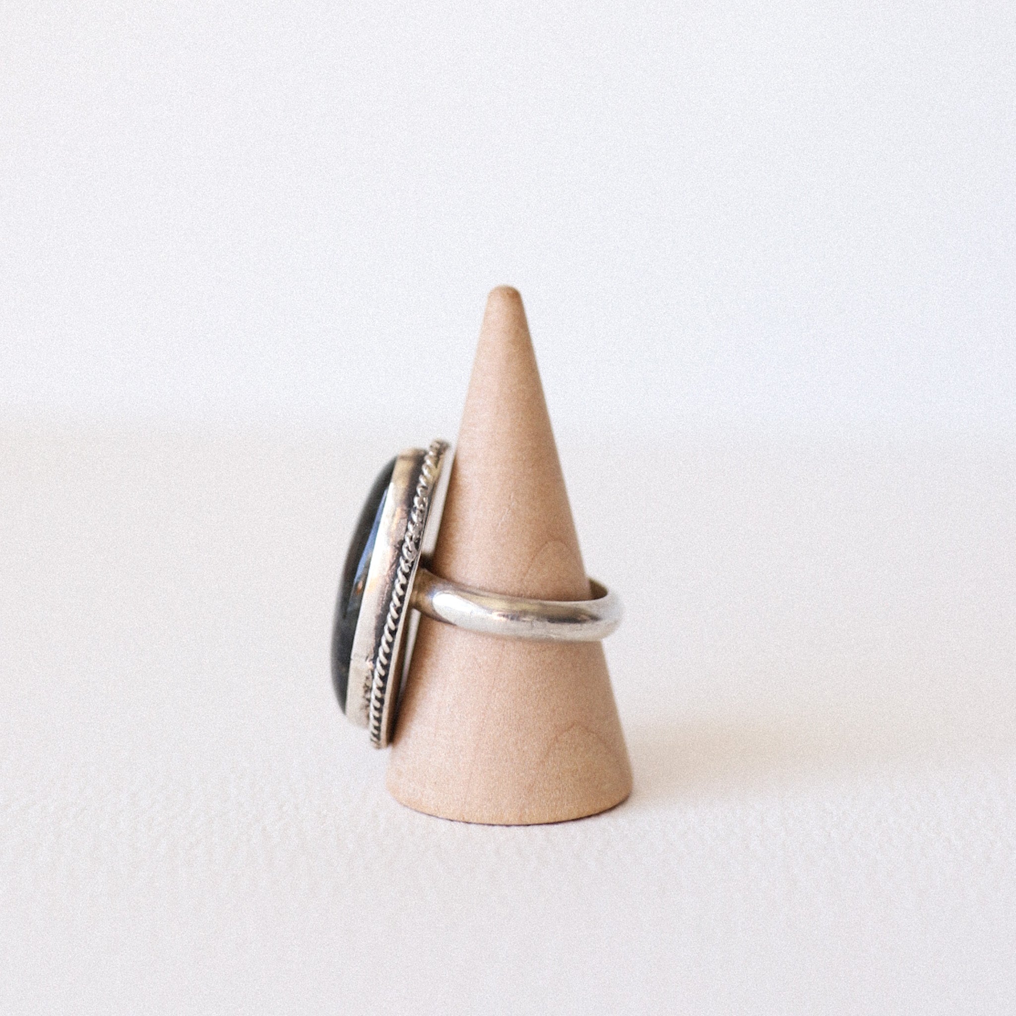 (7) Silver Labradorite Ring