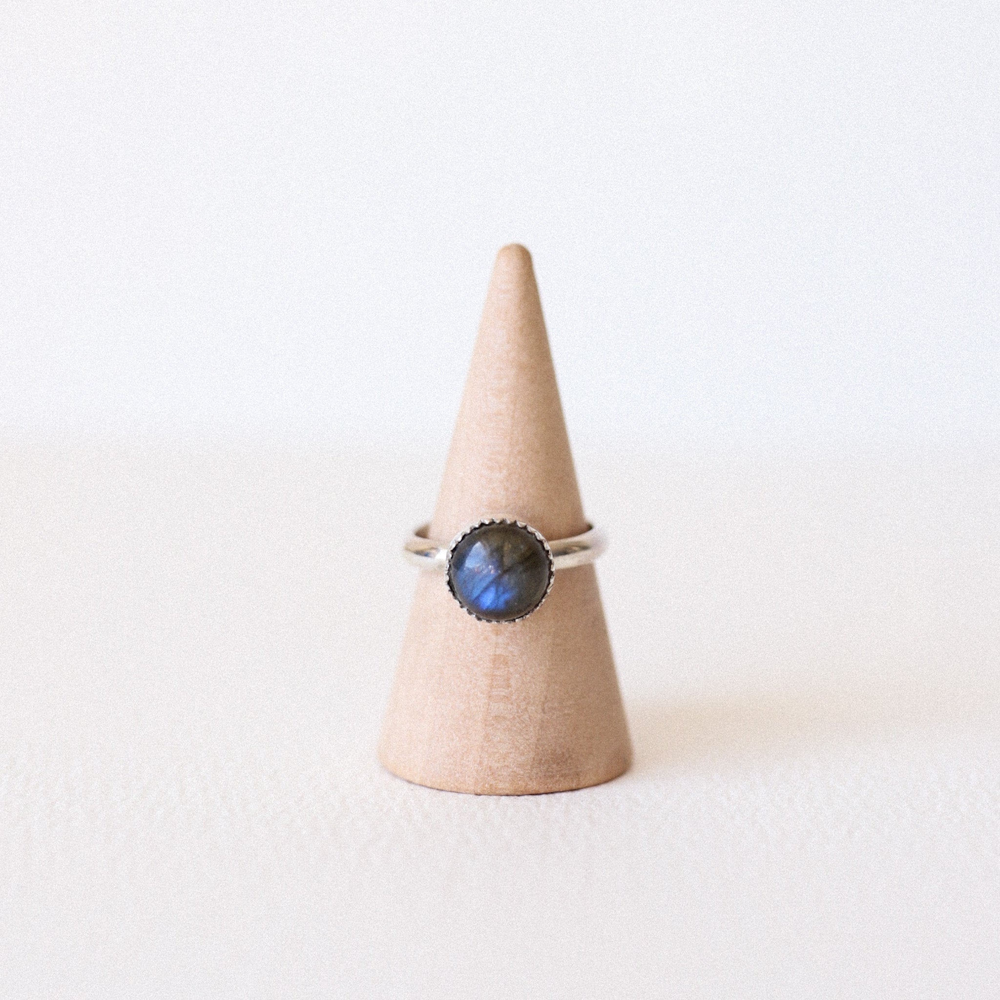 (6) Silver Labradorite Ring
