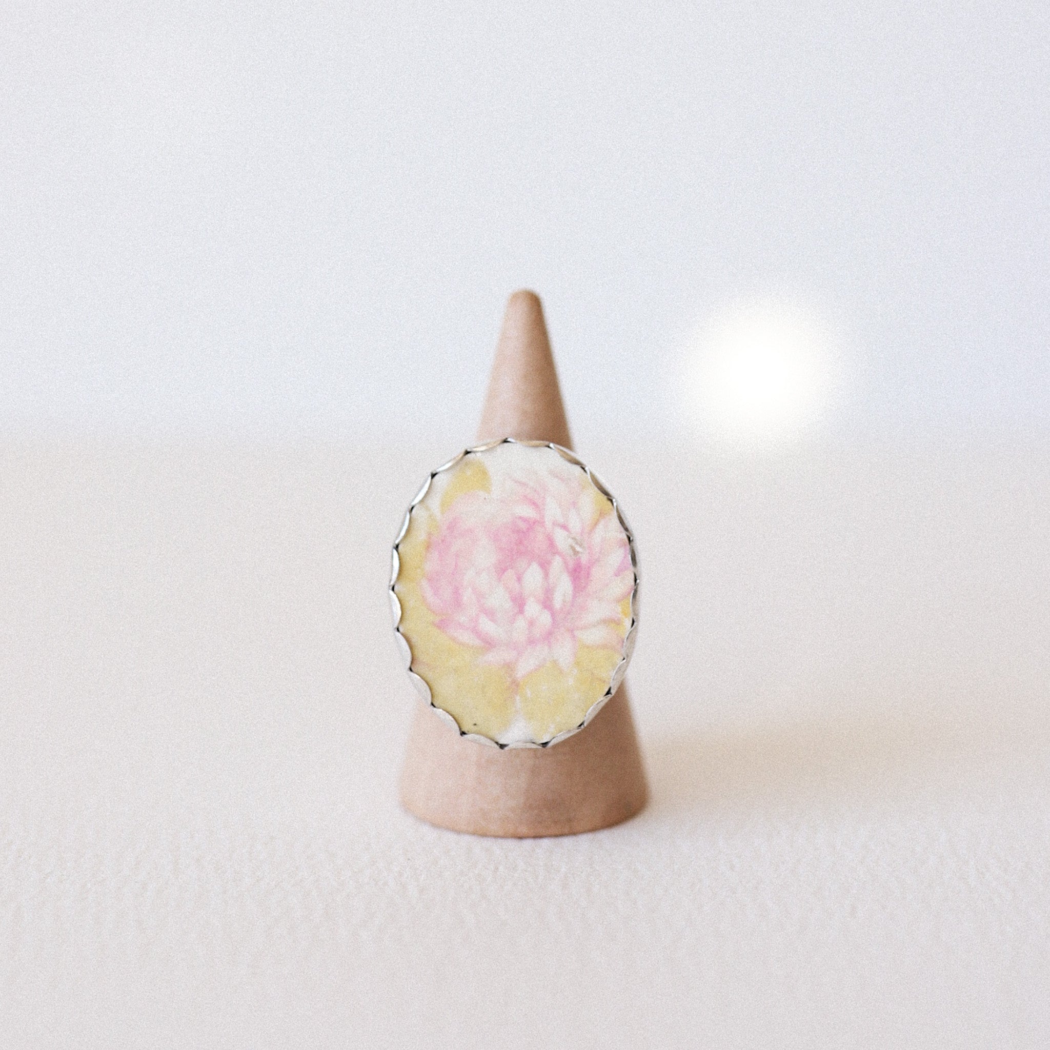 (7) Silver Vintage Plate Ring