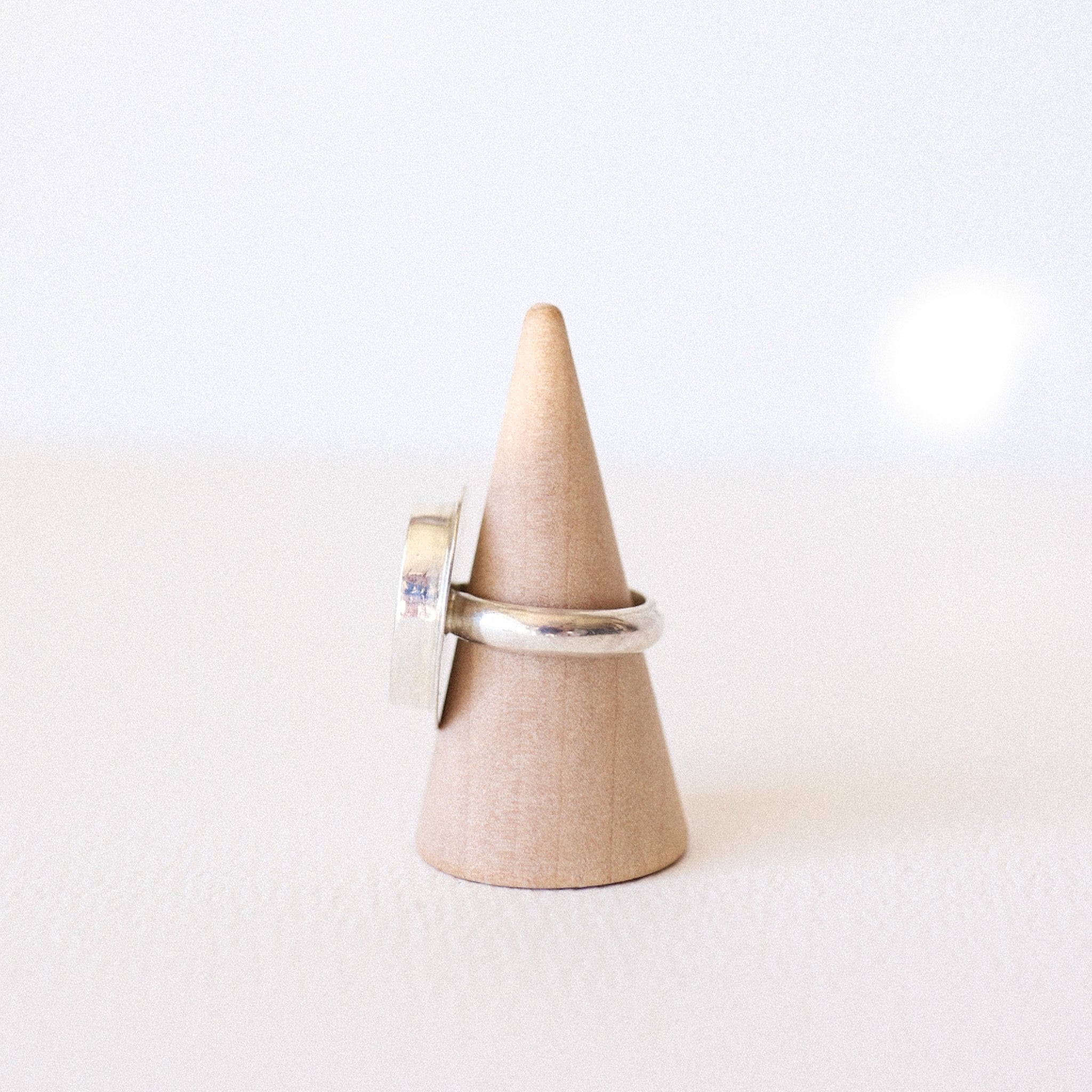 (5.75) Silver Vintage Plate Ring