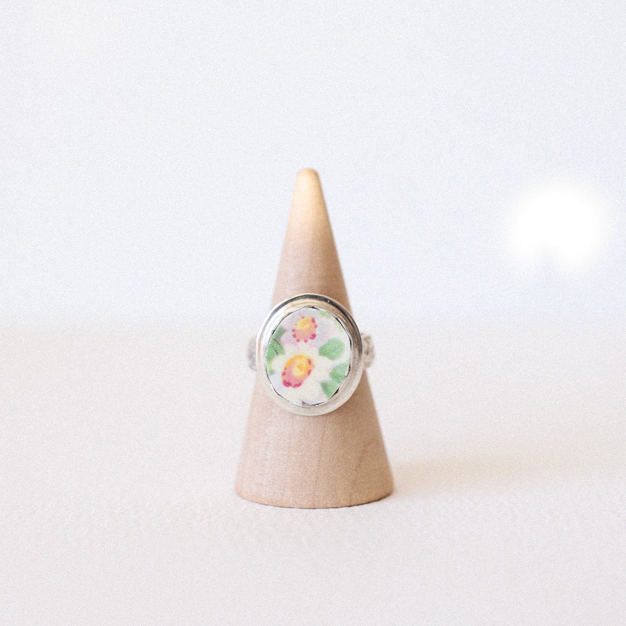 (5.75) Silver Vintage Plate Ring