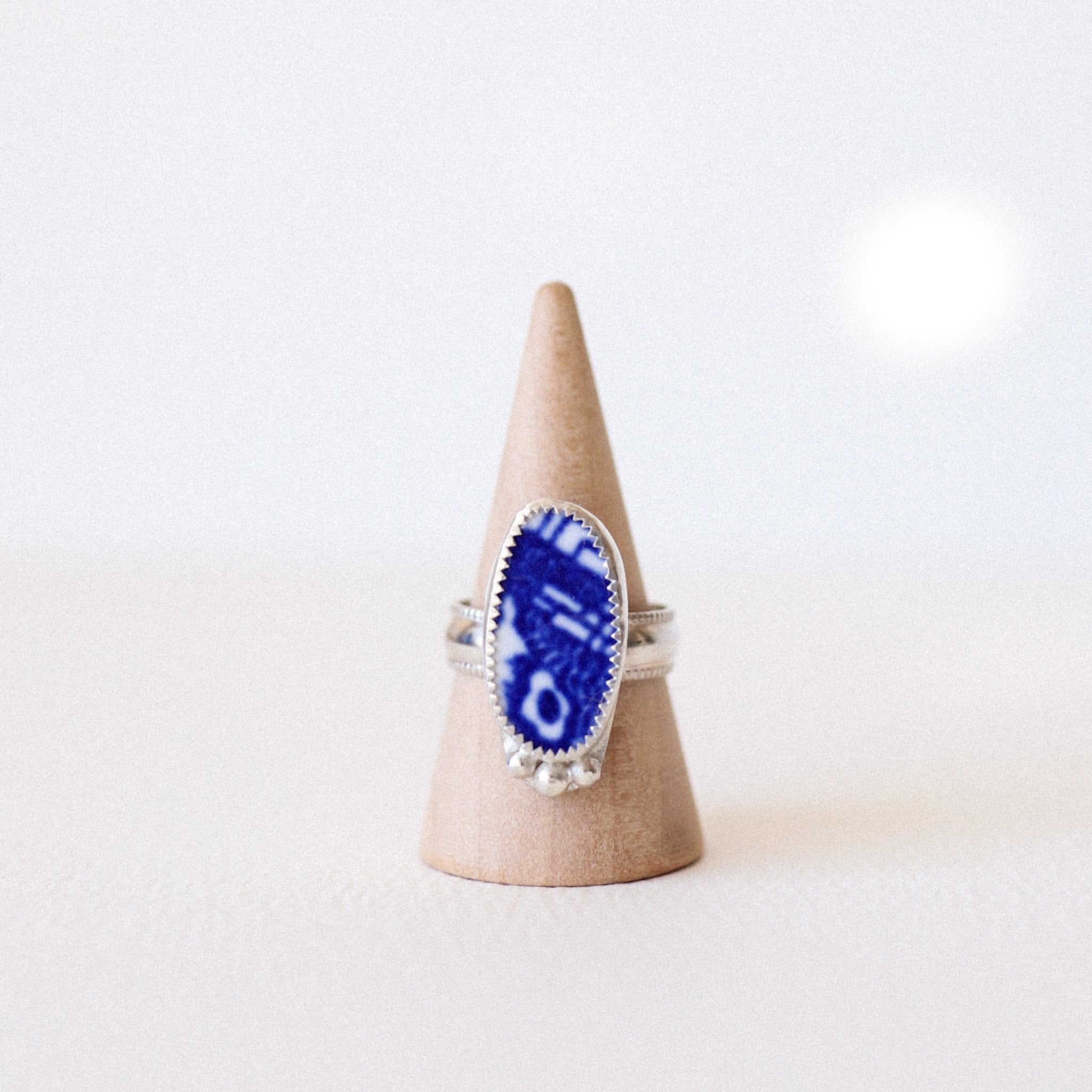 (7.25) Silver Vintage Plate Ring