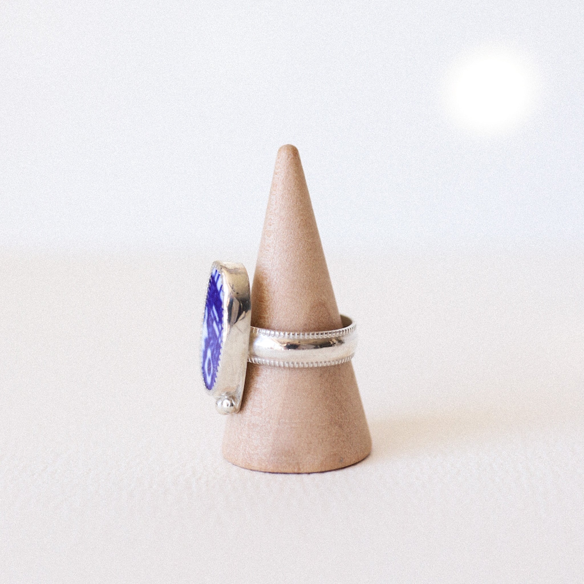 (7.25) Silver Vintage Plate Ring