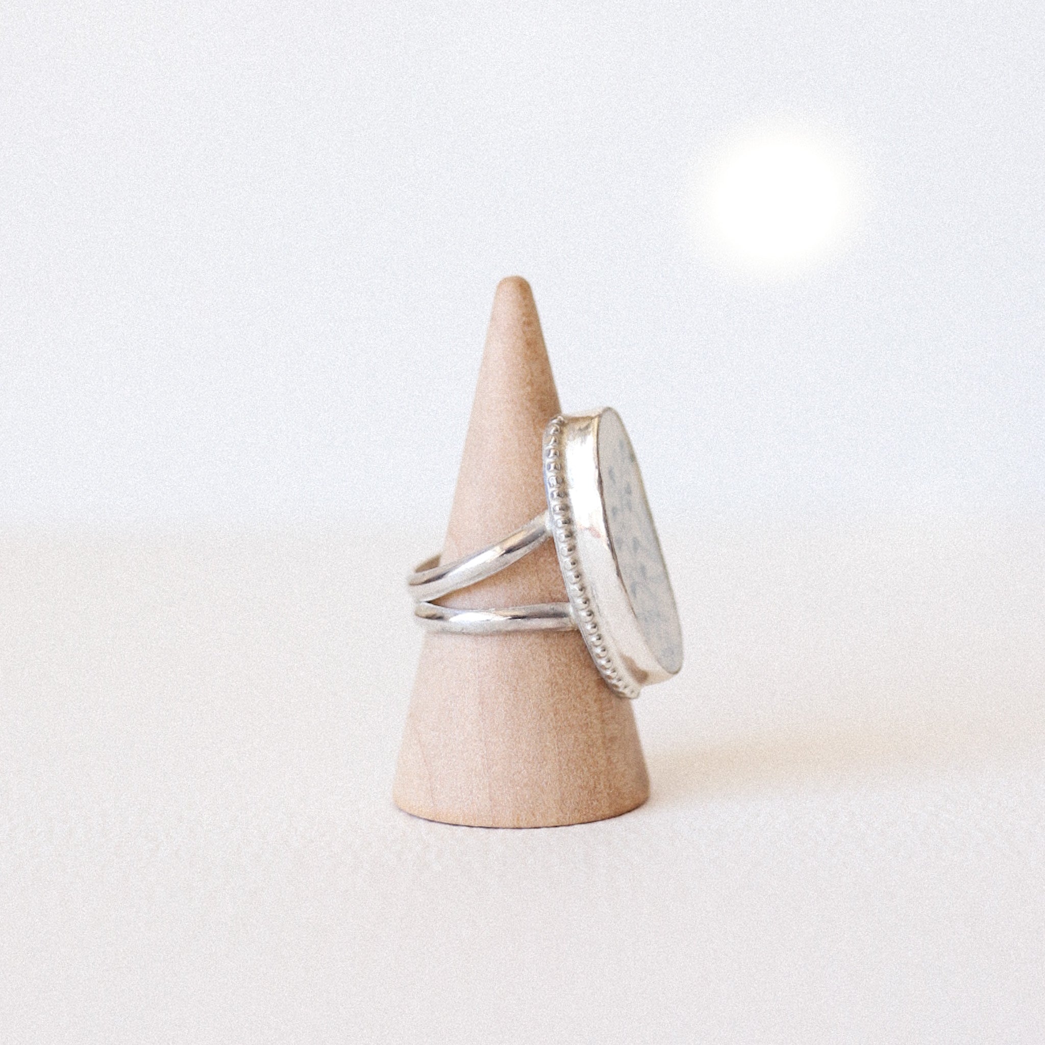 (6) Silver Vintage Plate Ring