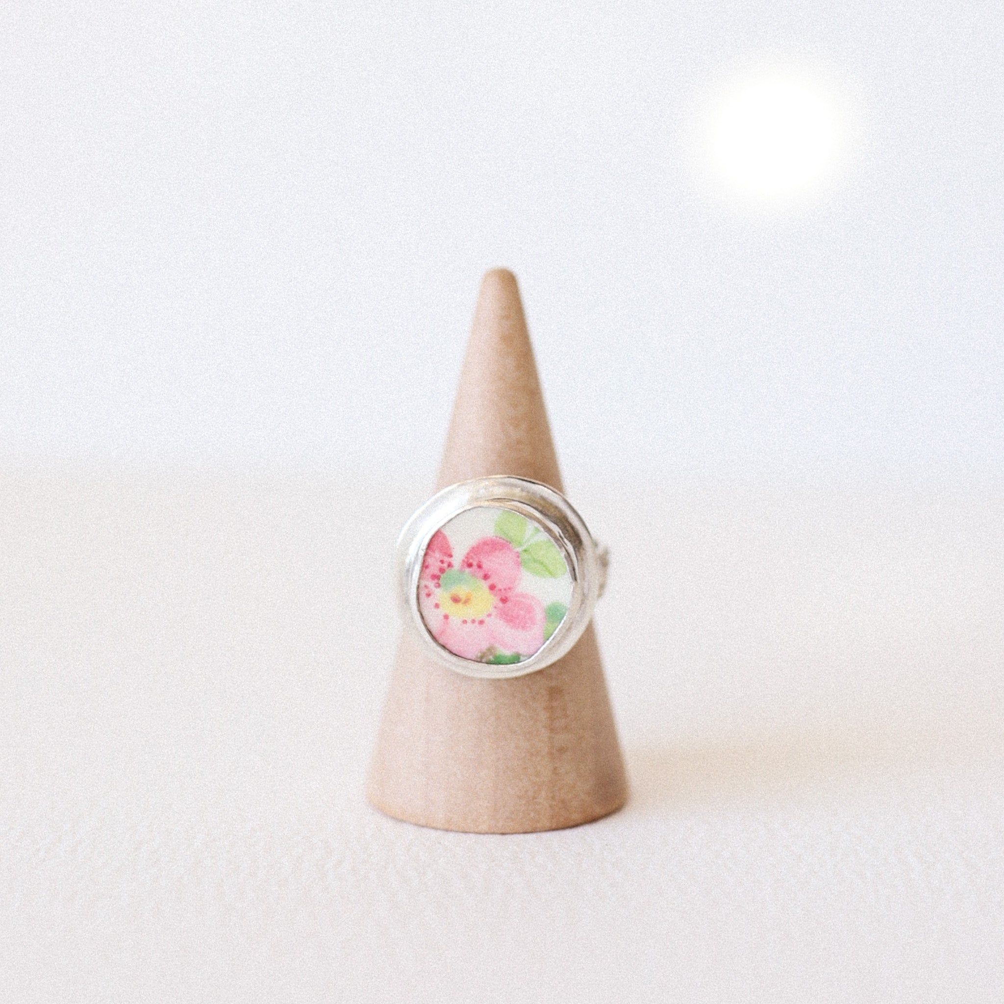 (5.25) Silver Vintage Plate Ring
