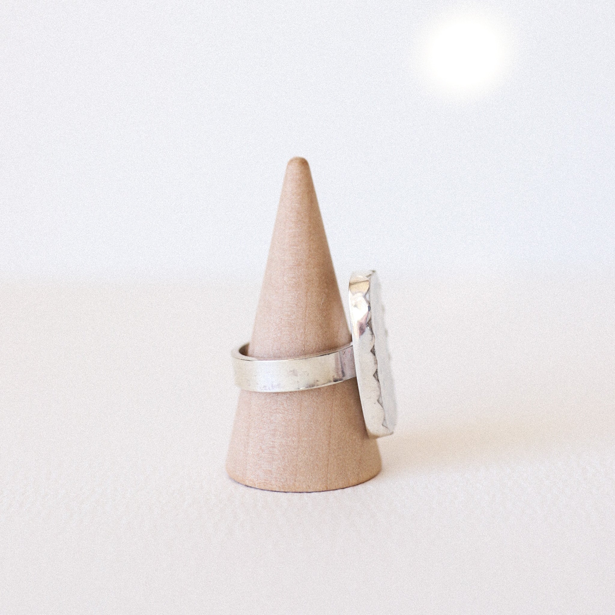 (8) Silver Vintage Plate Ring