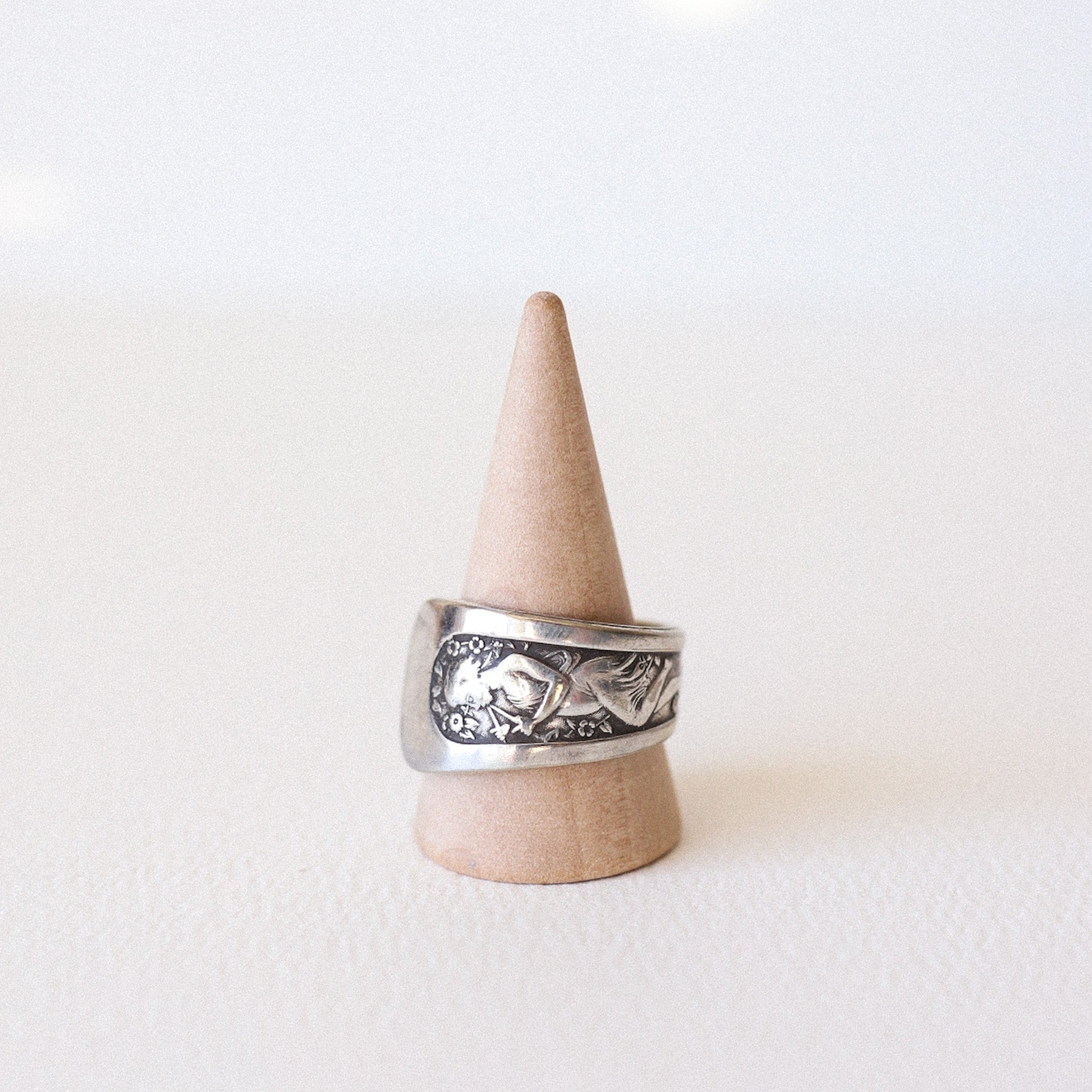 (8.5) Silver "Piper" Spoon Ring