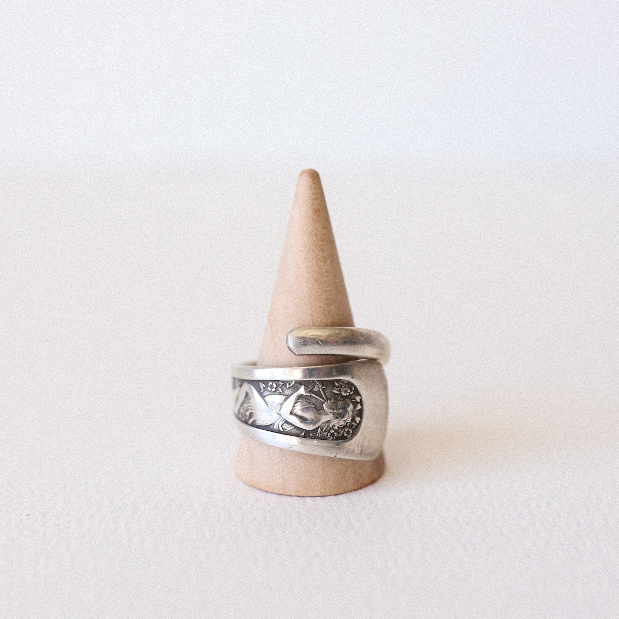 (10.5) Silver "Piper" Spoon Ring