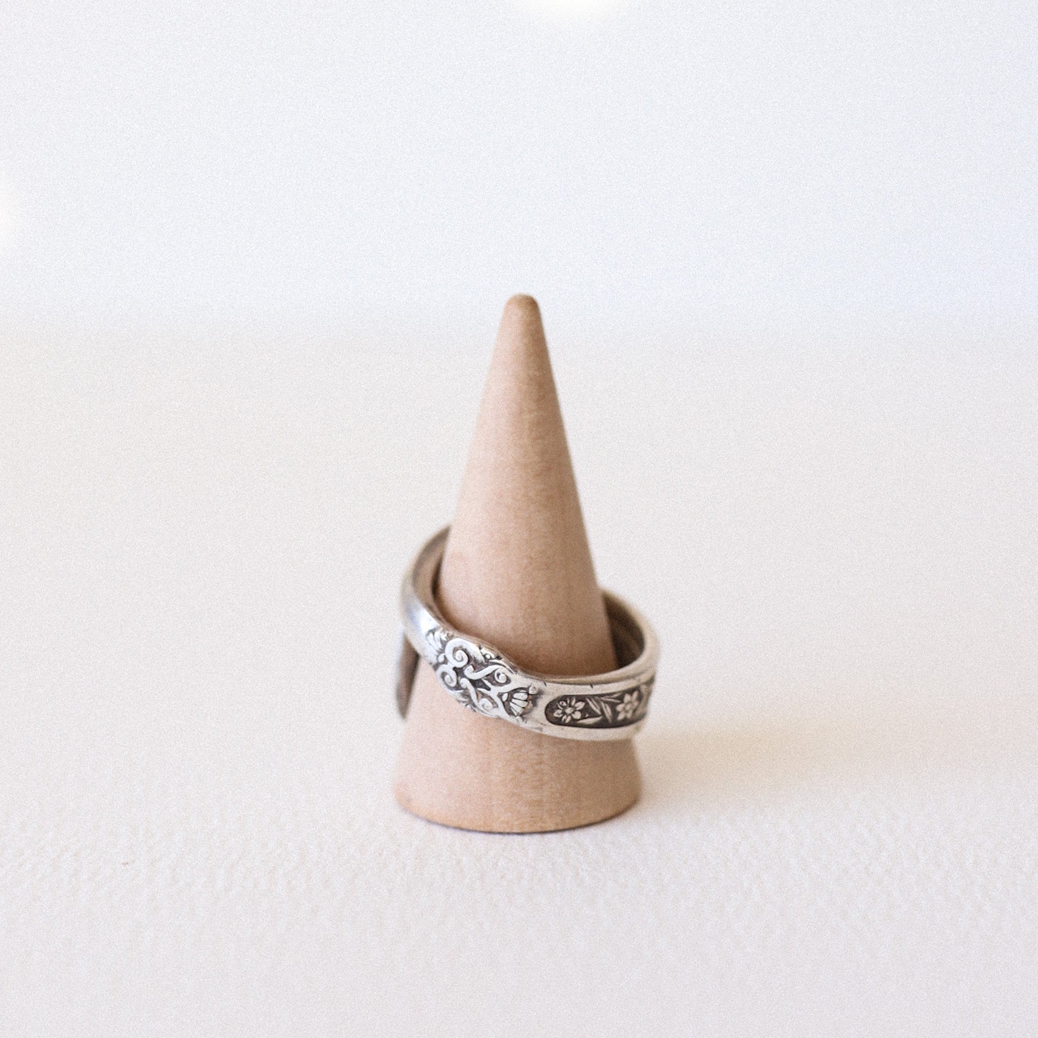 (10.5) Silver "Piper" Spoon Ring