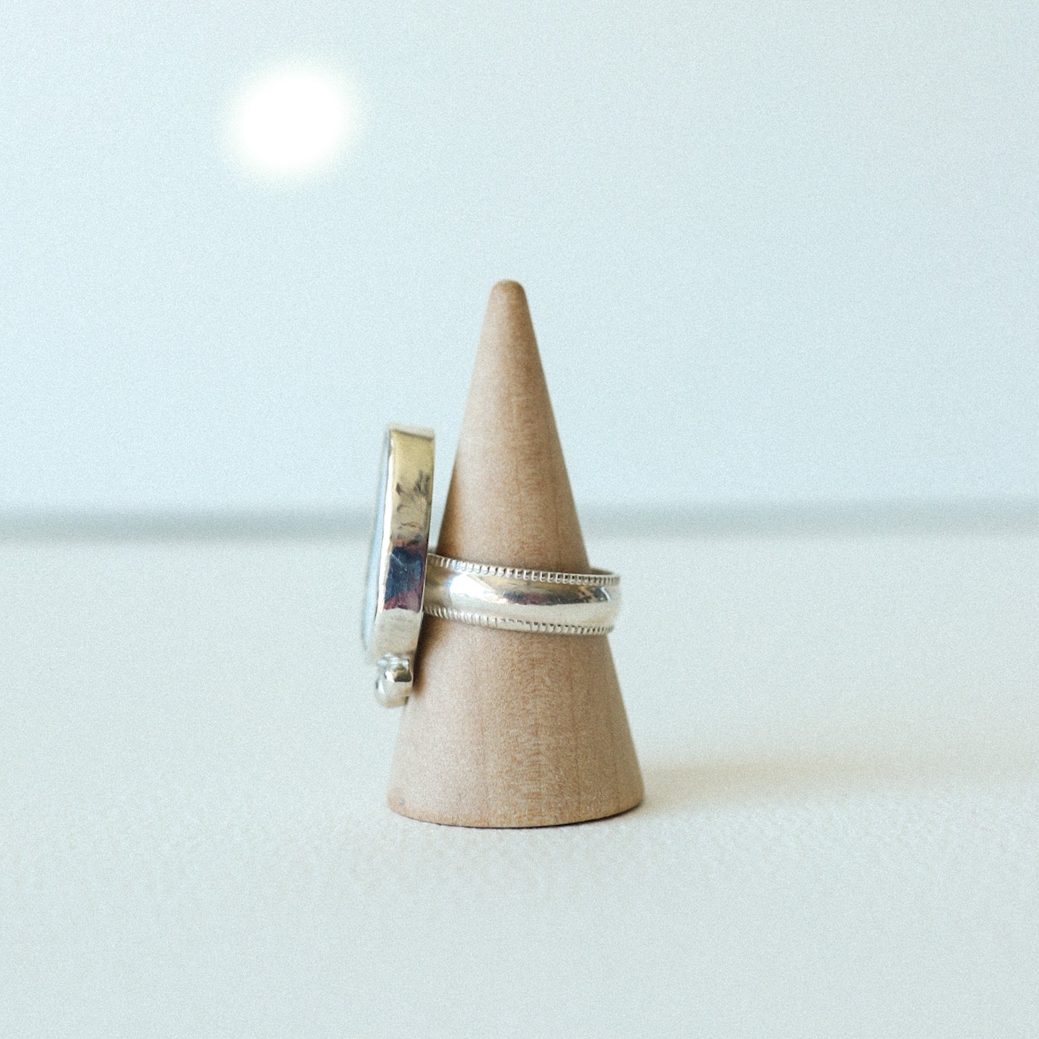 (7) Silver Vintage Plate Ring