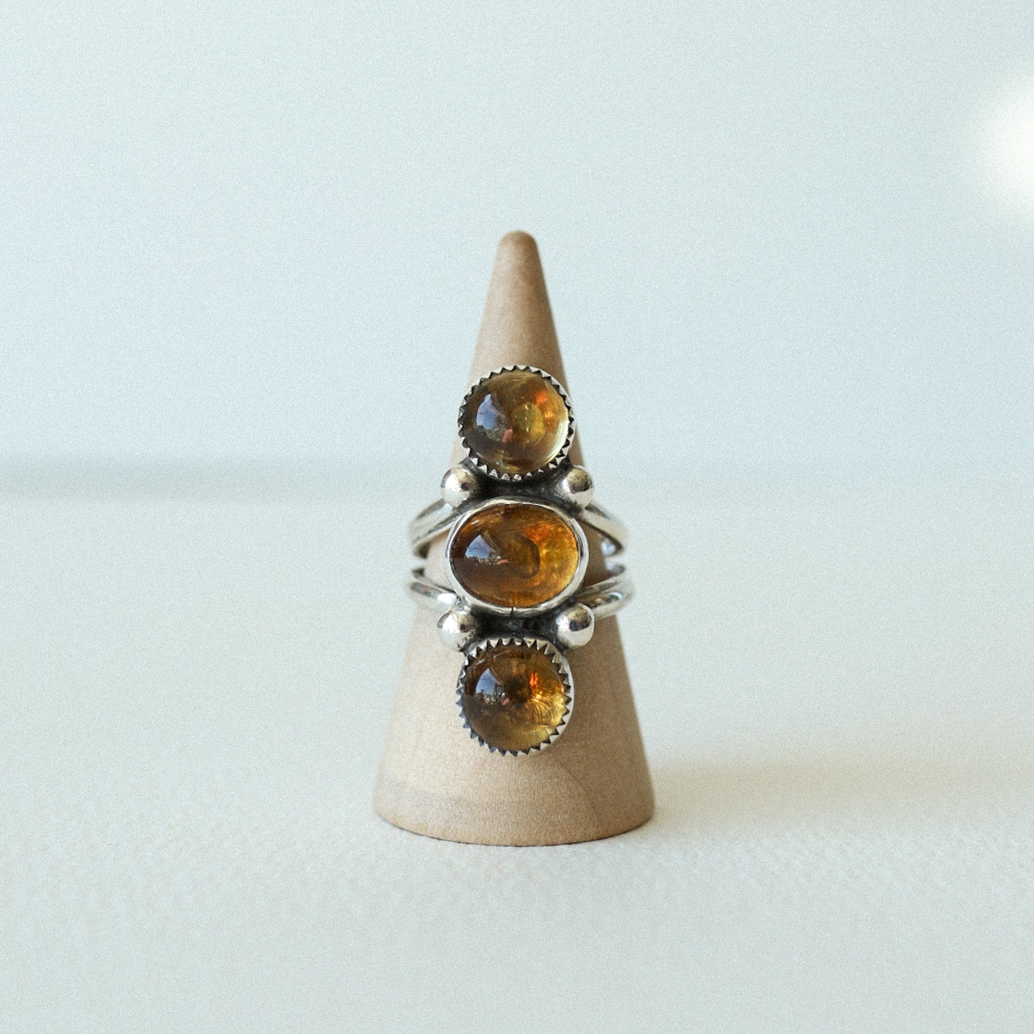 (6) Silver Citrine Ring