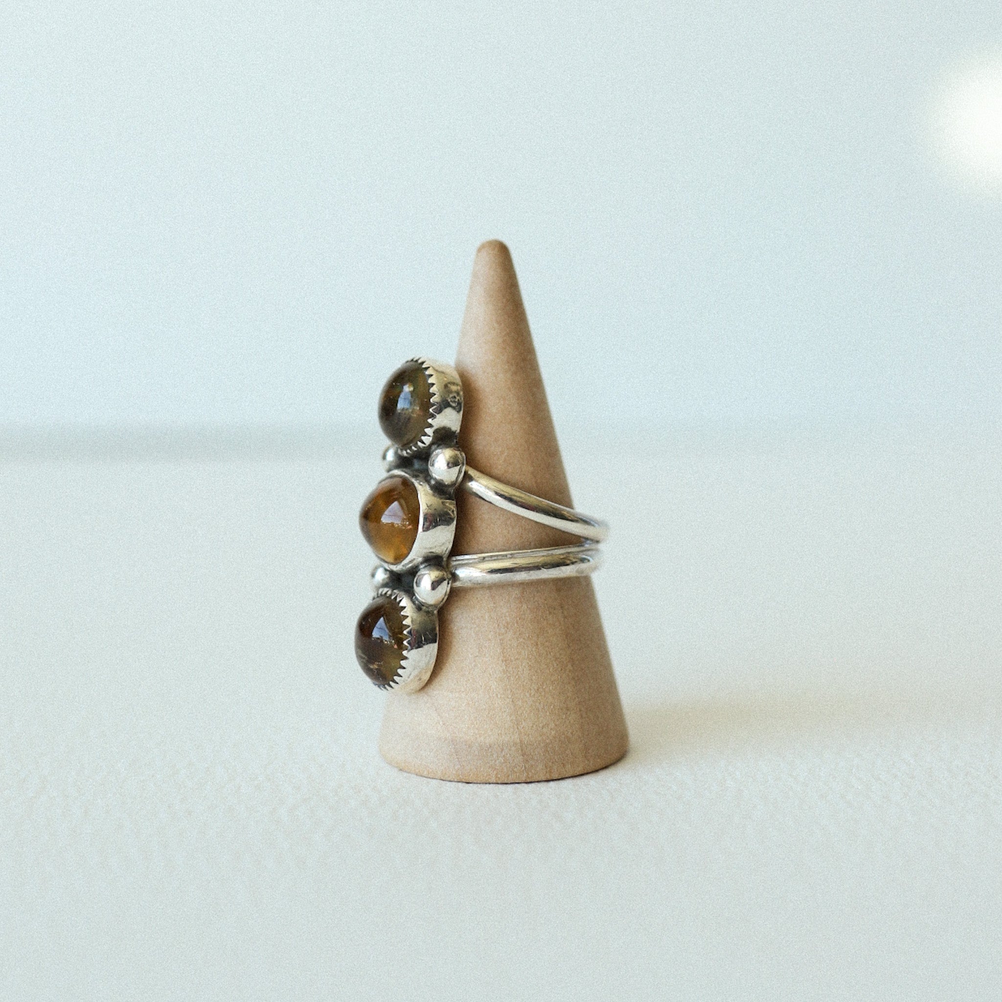 (6) Silver Citrine Ring