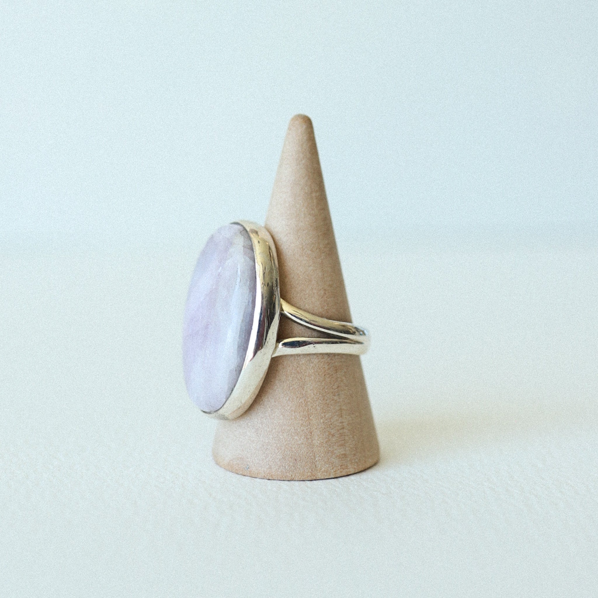 (8) Silver Kunzite Ring