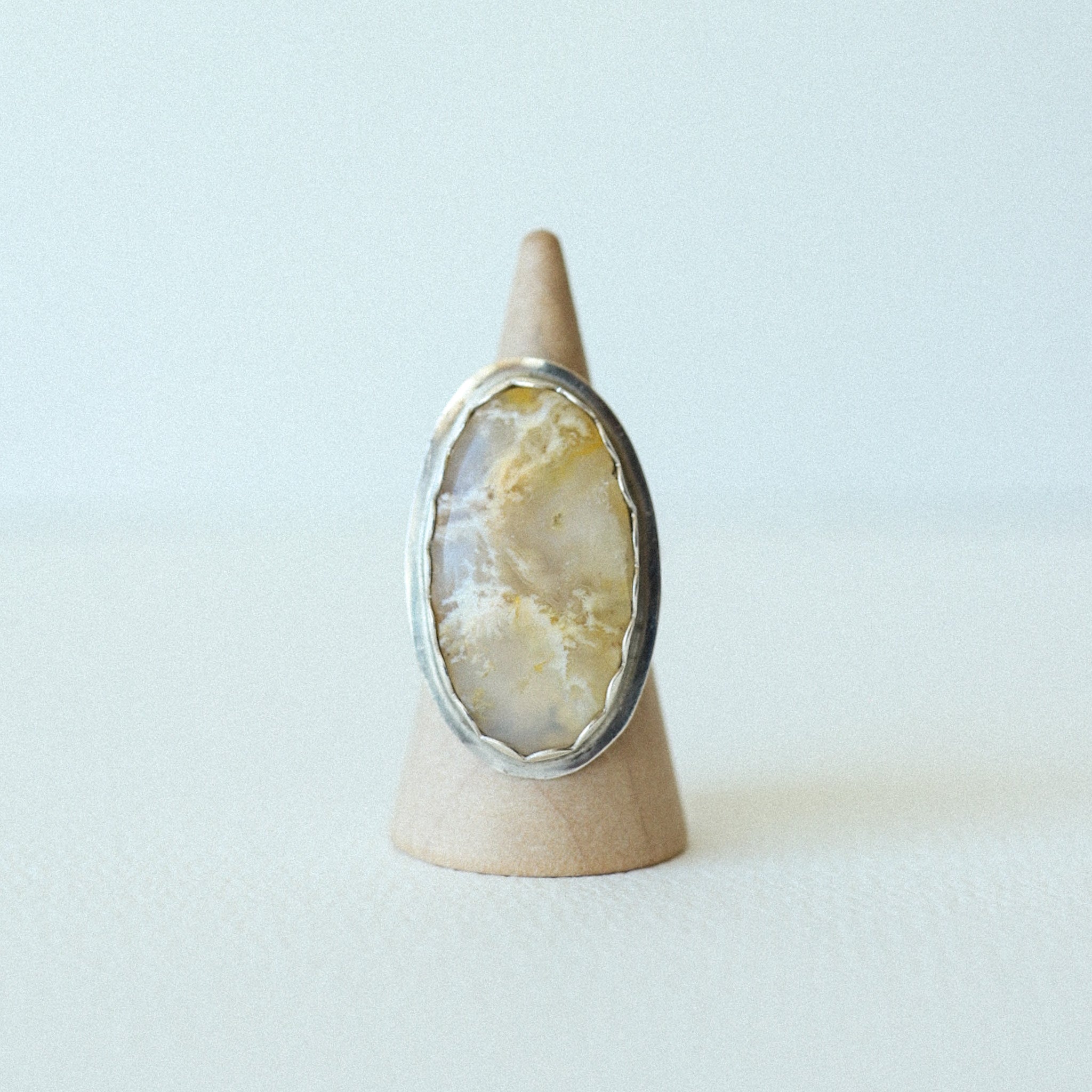 (7) Silver Gem Ring