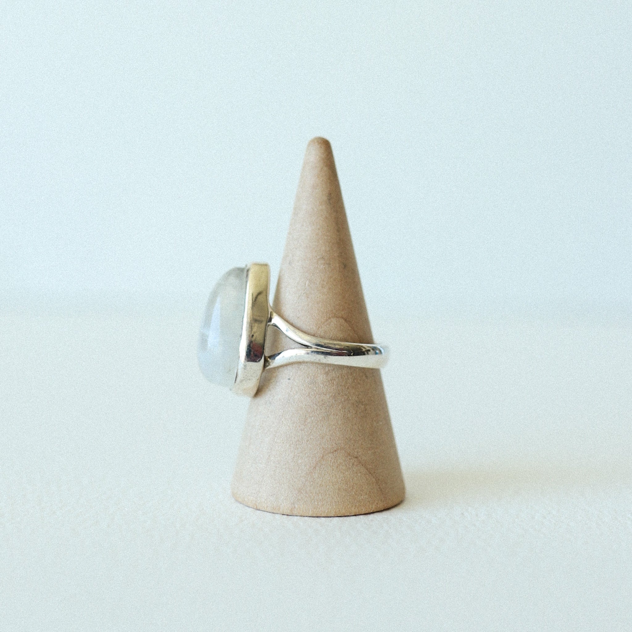 (6) Silver Moonstone Ring
