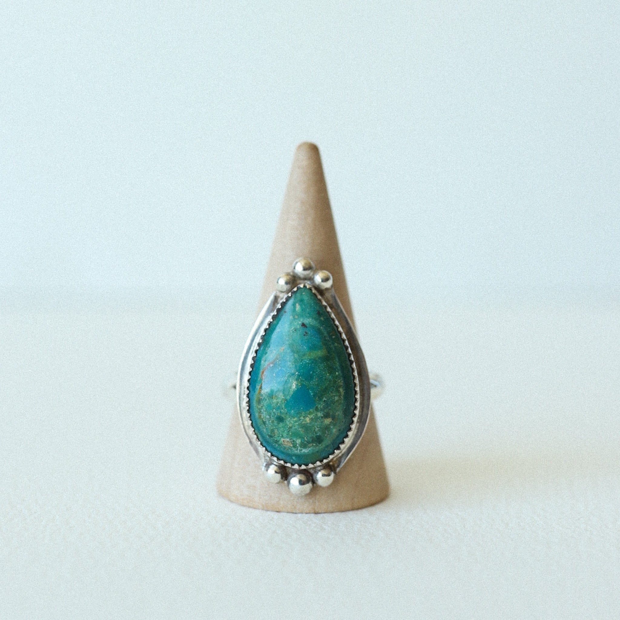 (9.25) Silver Chrysocolla Ring