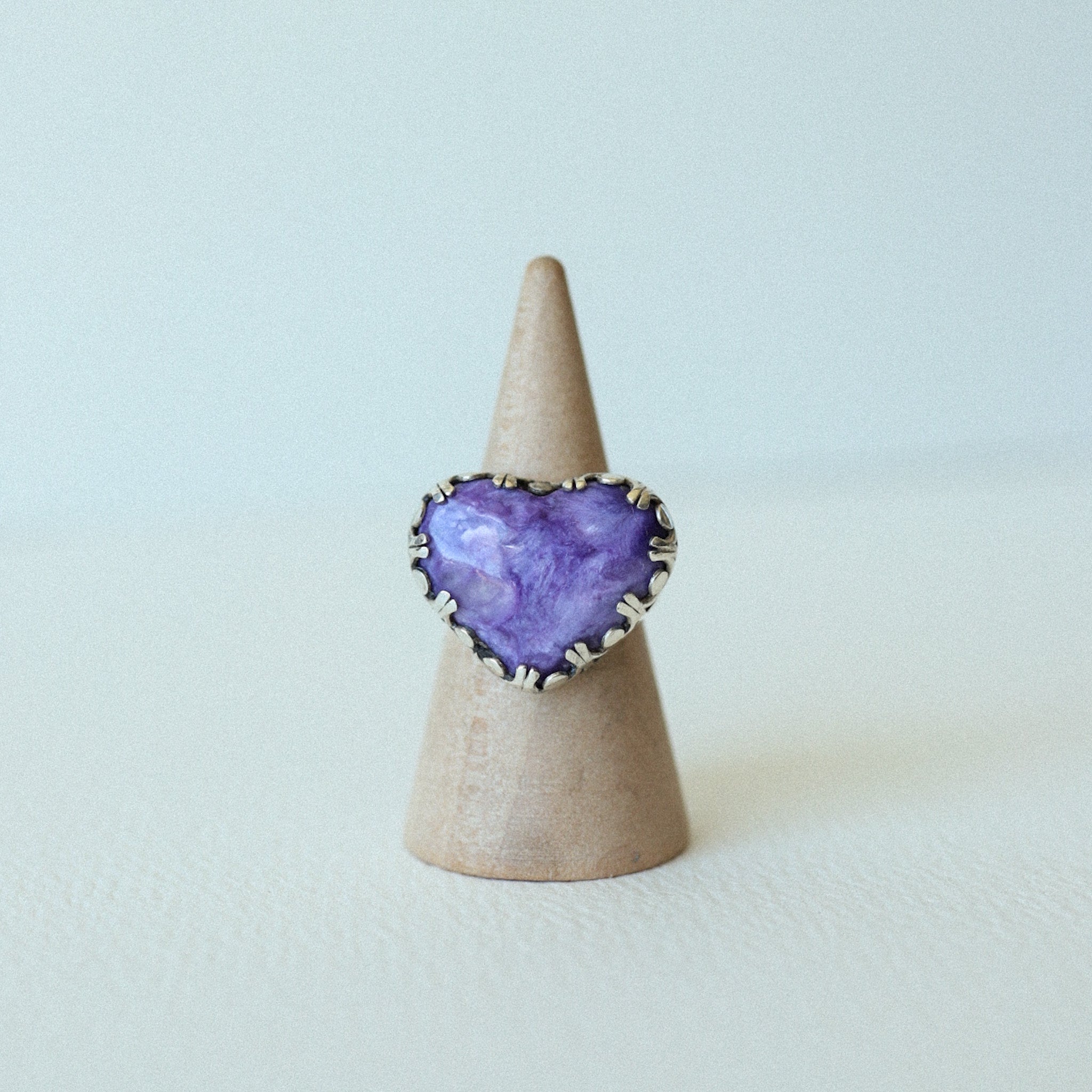 (5.5) Silver Charoite Ring