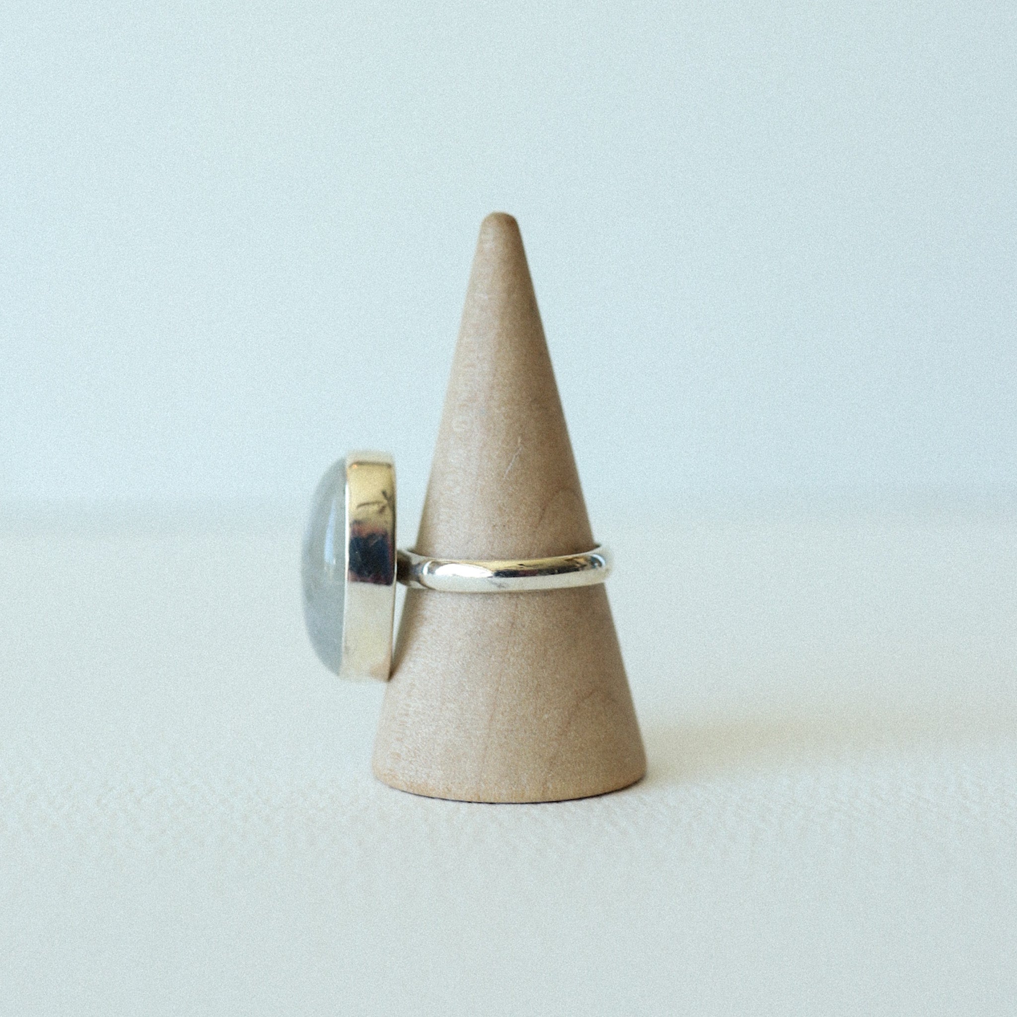 (5) Silver Moonstone Ring