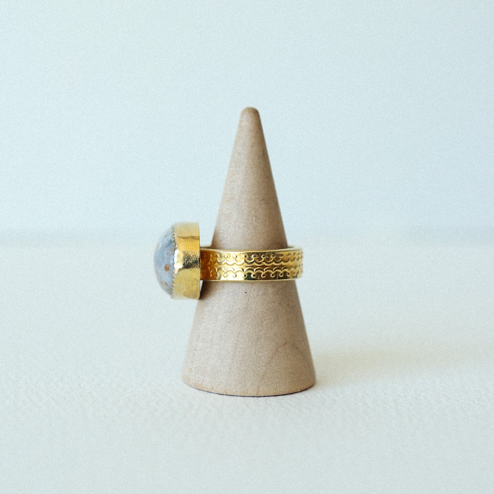 (6) Gold Dipped Gem Ring