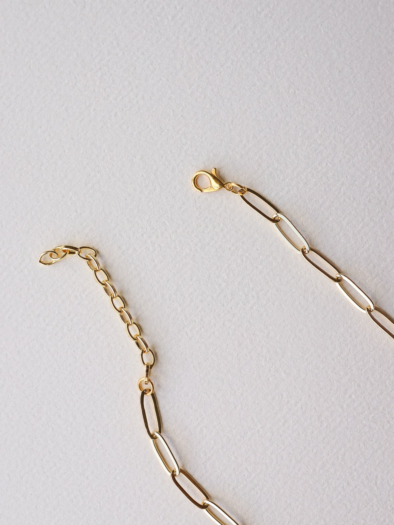 Gold Plated Carabiner Charm Necklace