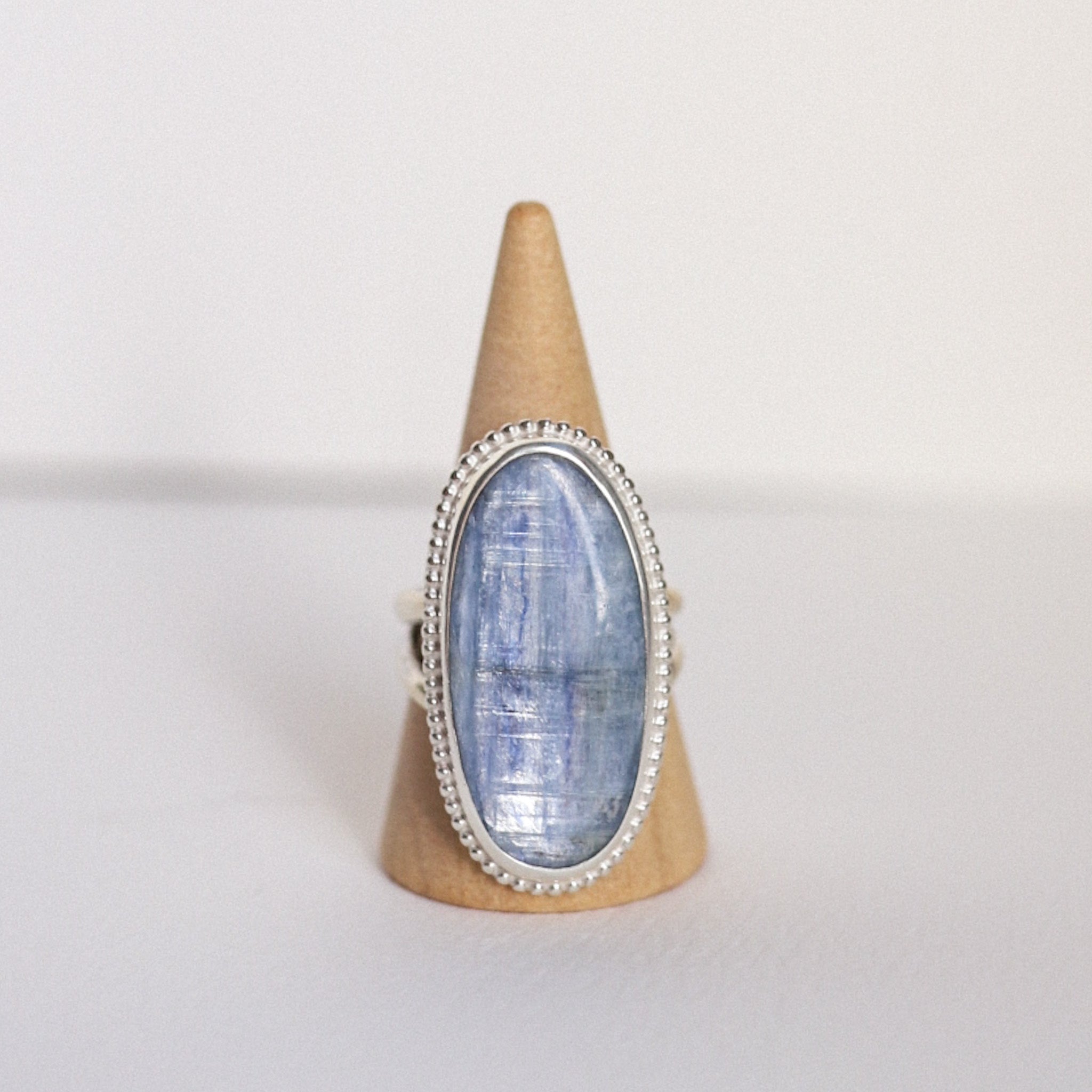 (9) Silver Kyanite Ring