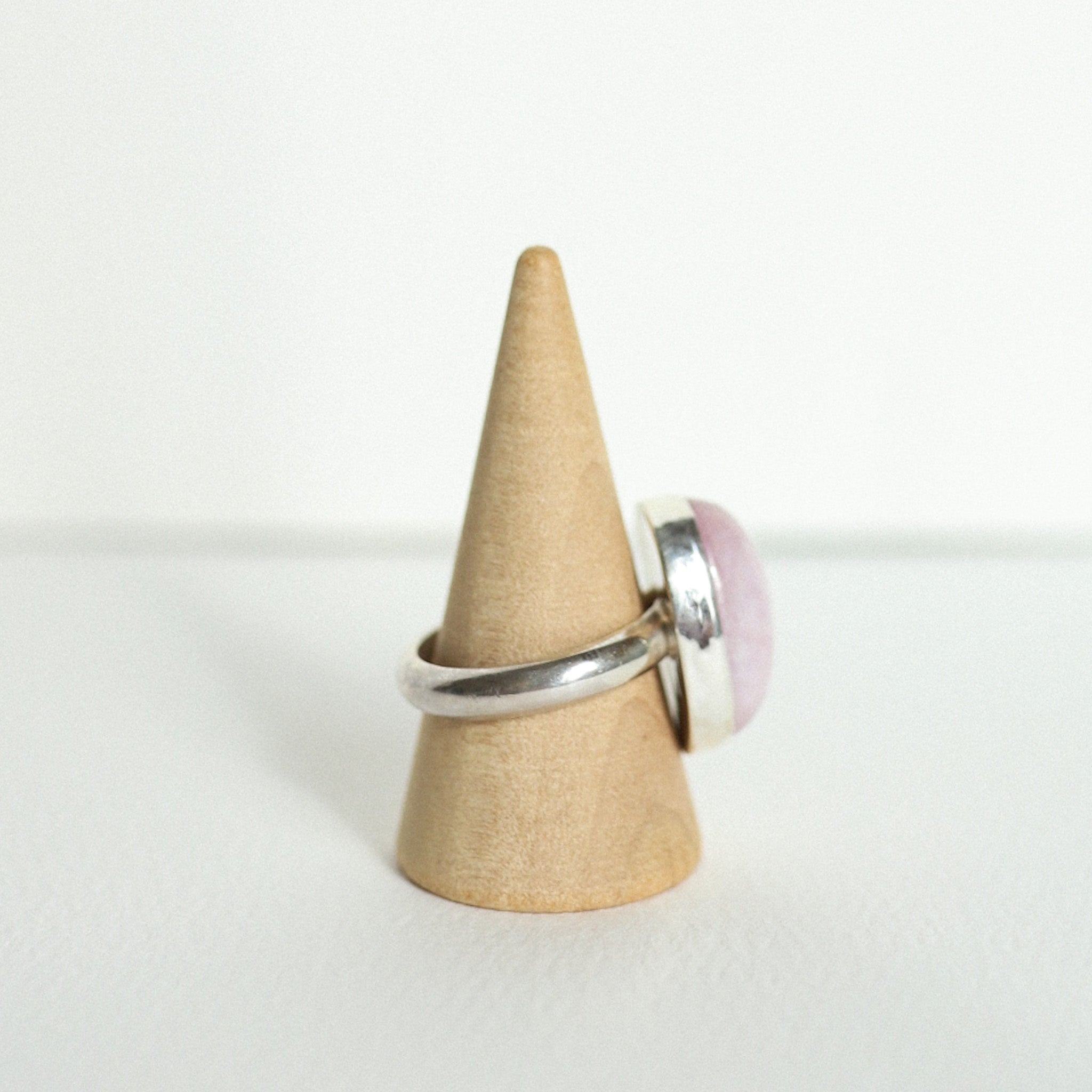 (8.25) Silver Kunzite Ring