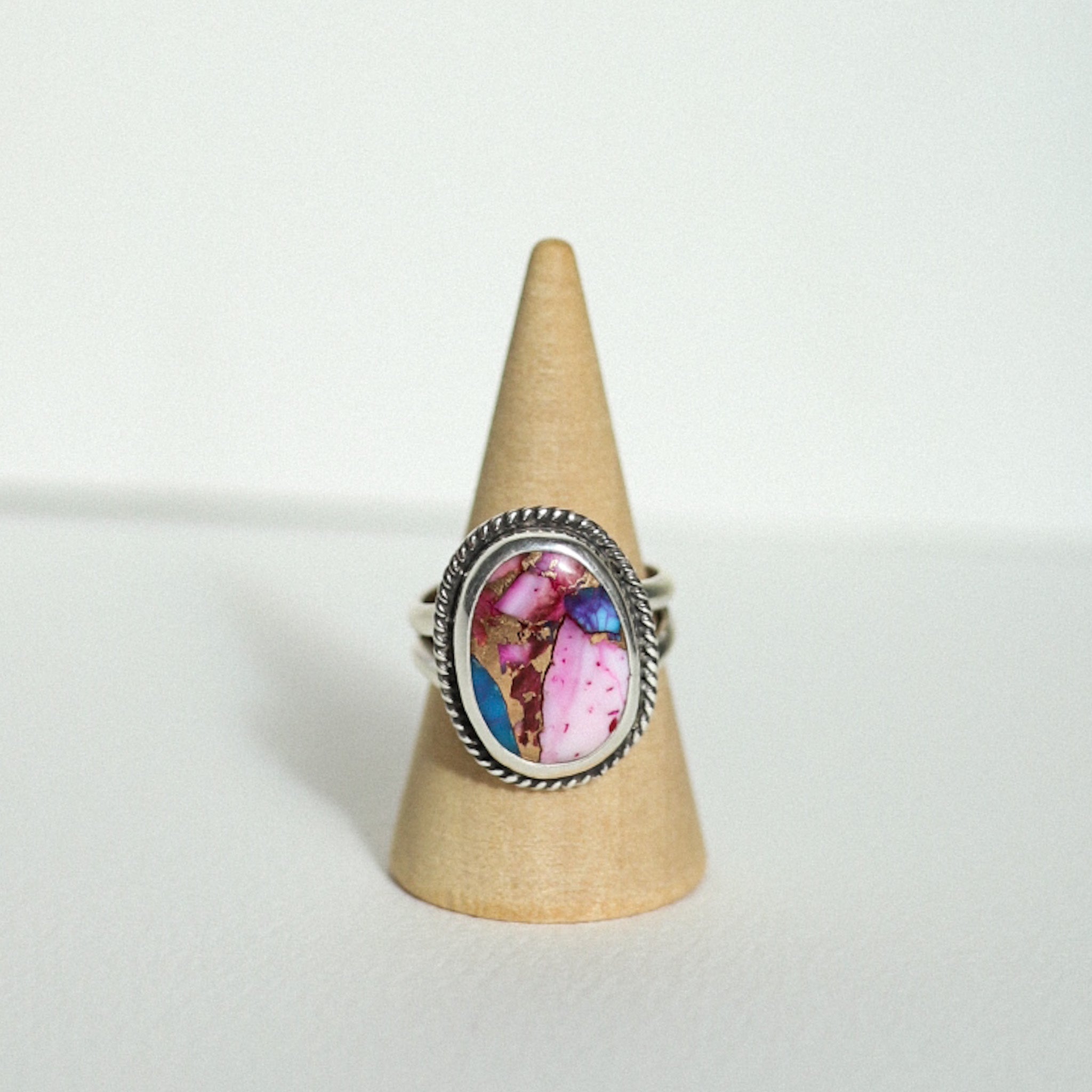 (7) Silver Mojave Turquoise Ring