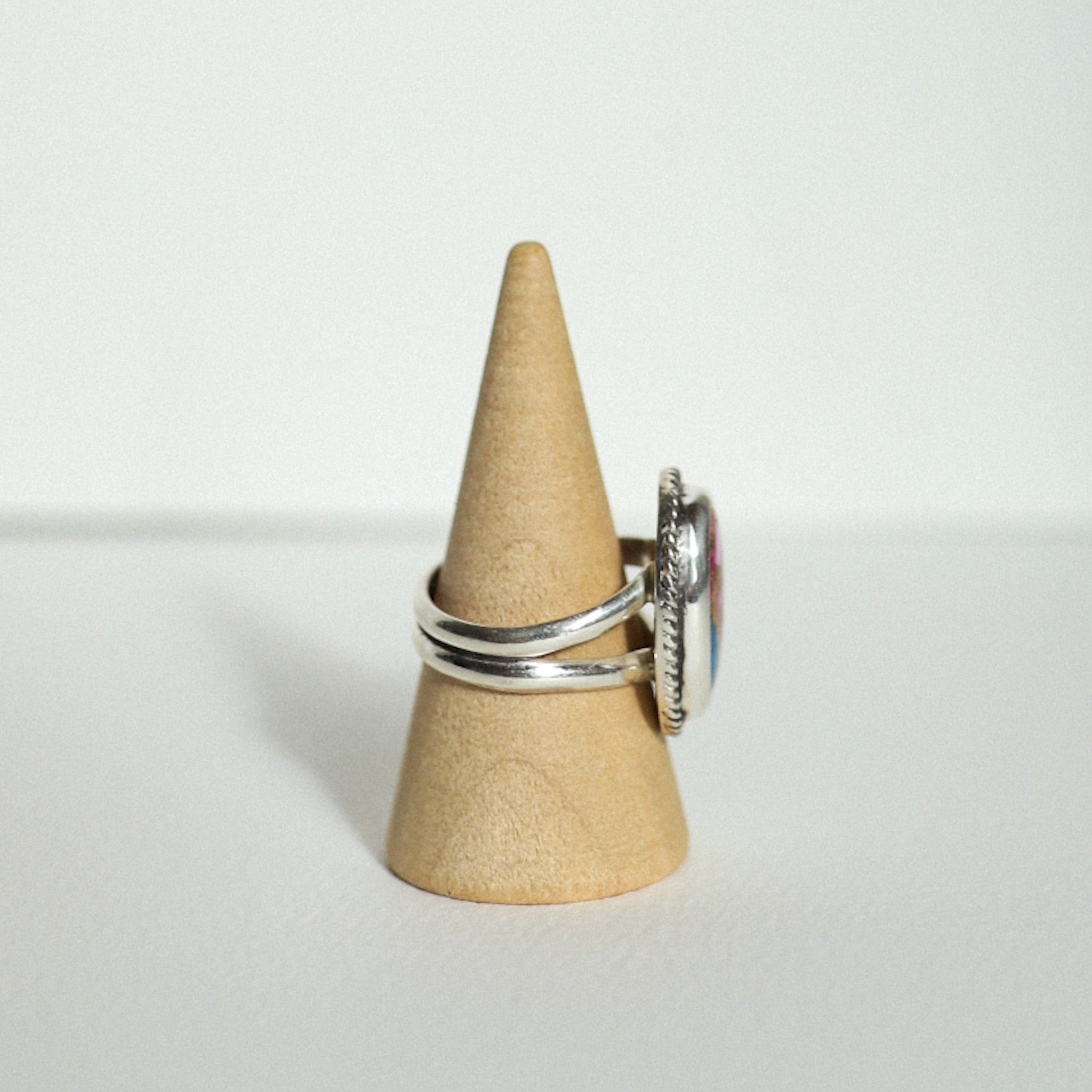 (7) Silver Mojave Turquoise Ring