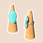 (8) Silver Turquoise Ring