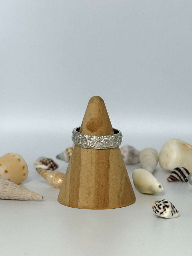 Floral Sterling Silver Stacker Ring