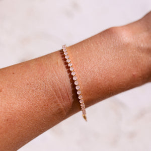 
            
                Load image into Gallery viewer, Nude Pink Gold Filled Bracelet
            
        