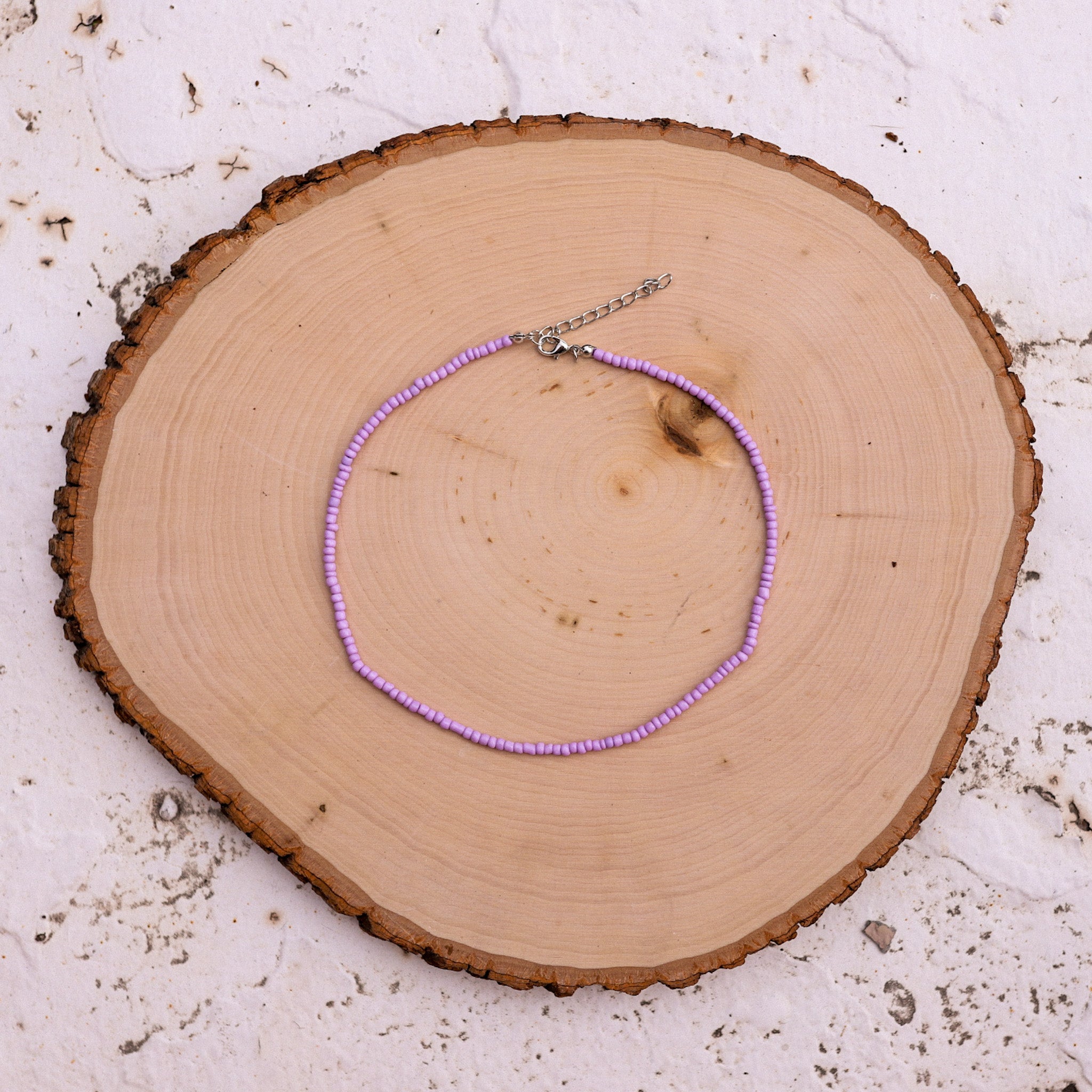 Purple Beaded Choker
