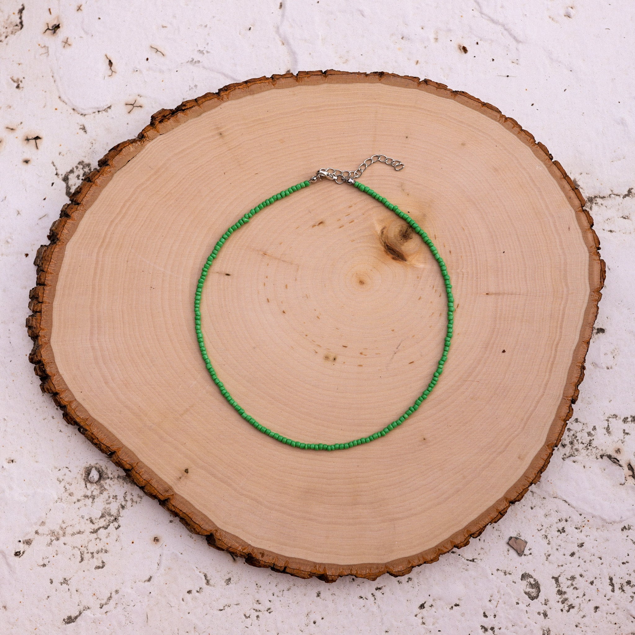 Green Beaded Choker