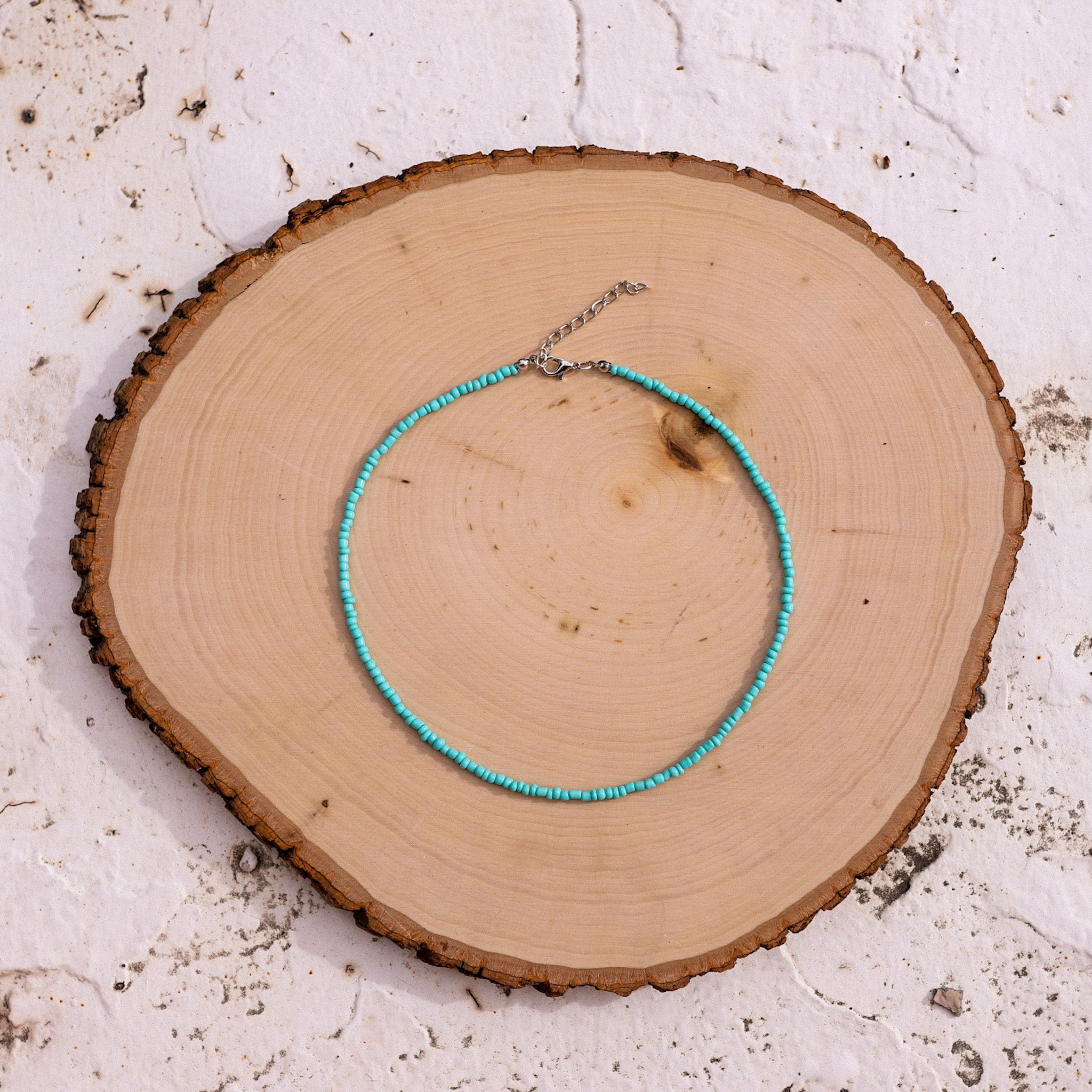 Teal Beaded Choker