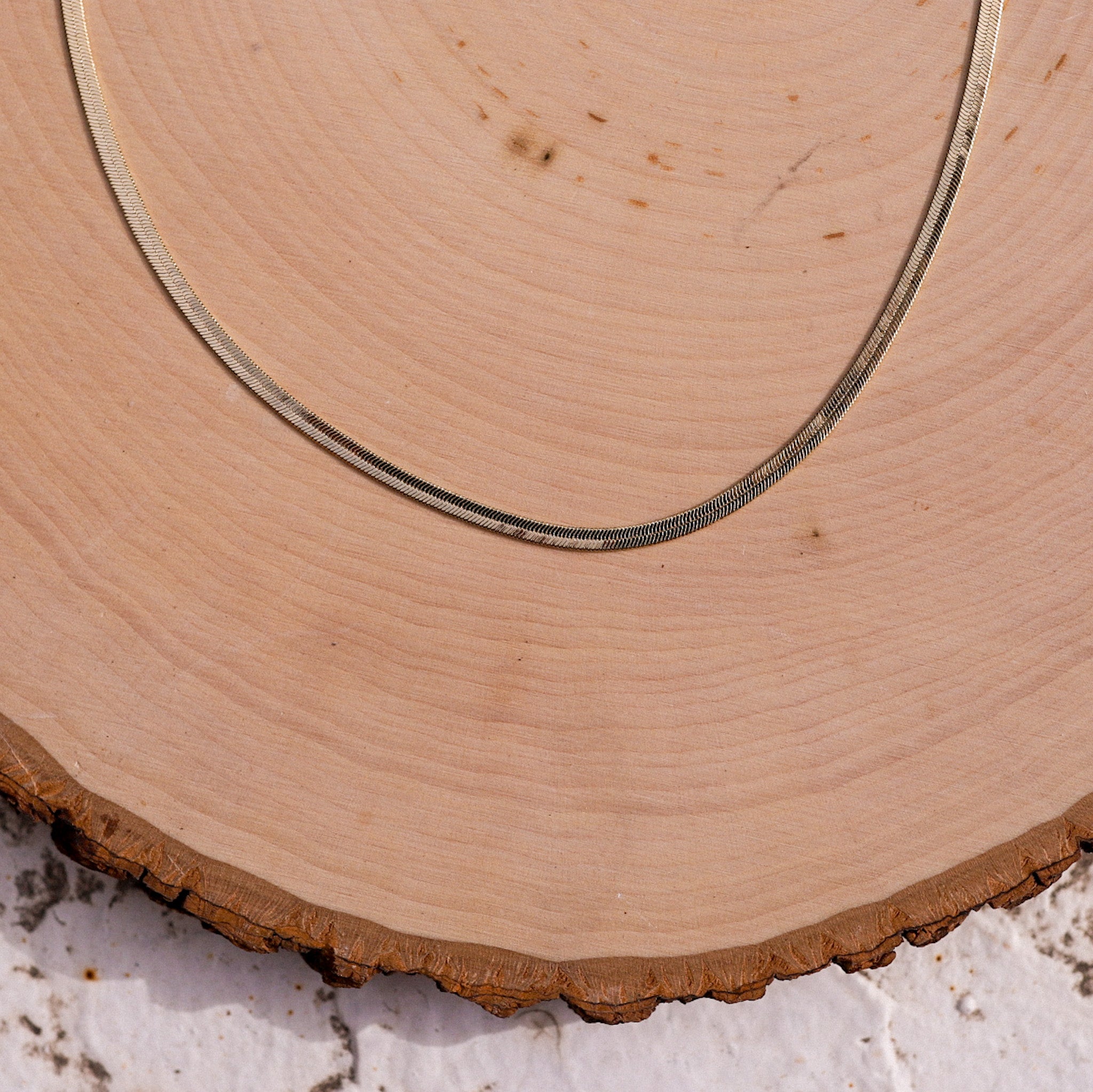 Herringbone Gold Necklace