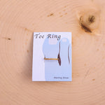 Gold Plated Woven Toe Ring