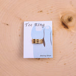 Gold Plated Triple Band Toe Ring