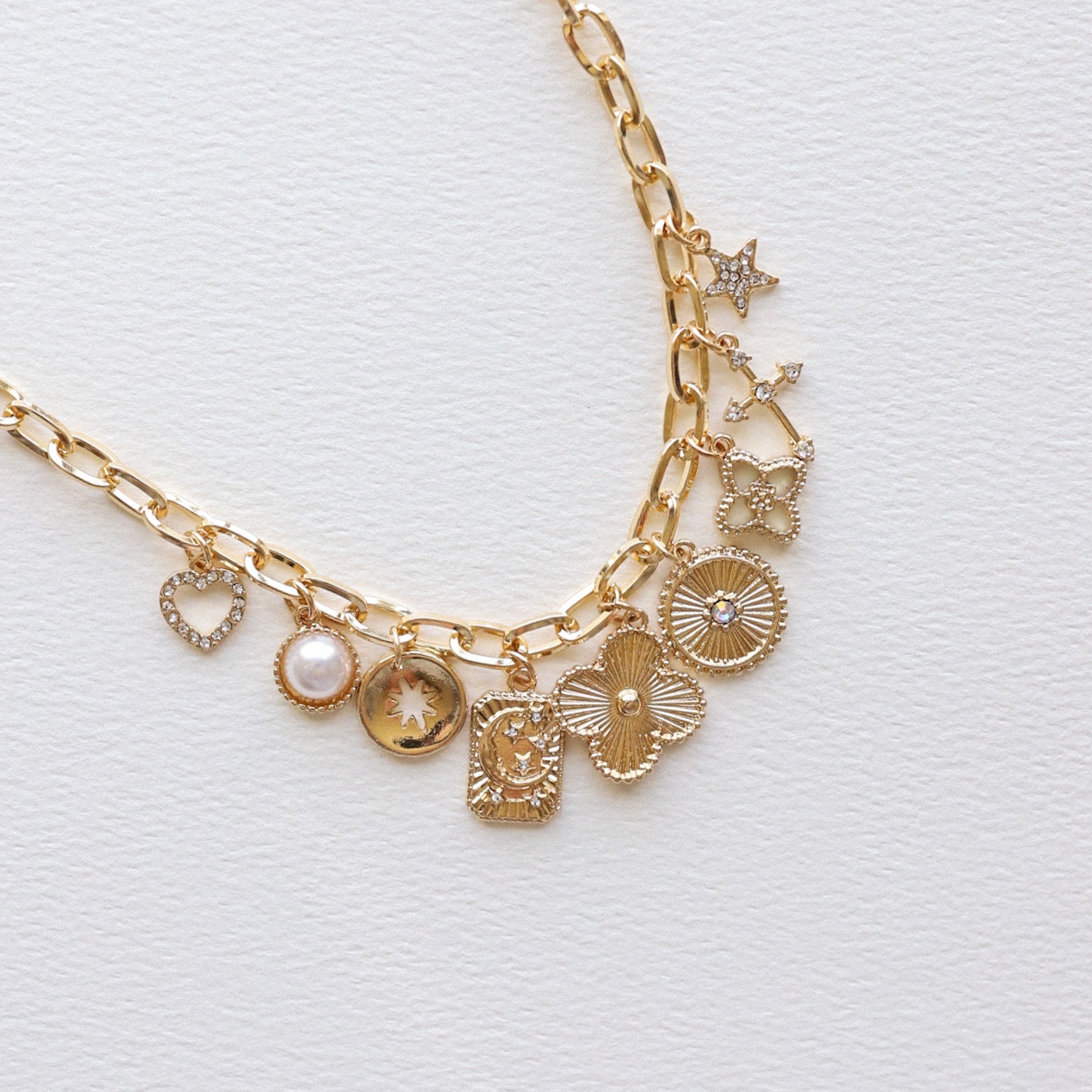 Gold Charm Necklace