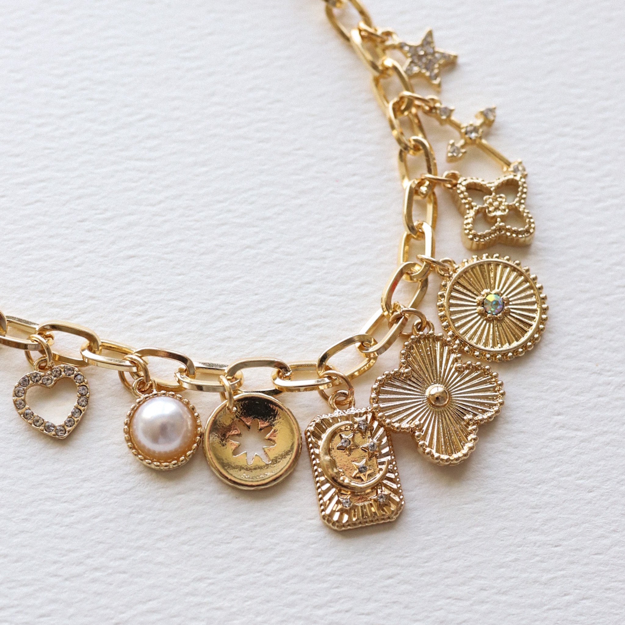 Gold Charm Necklace