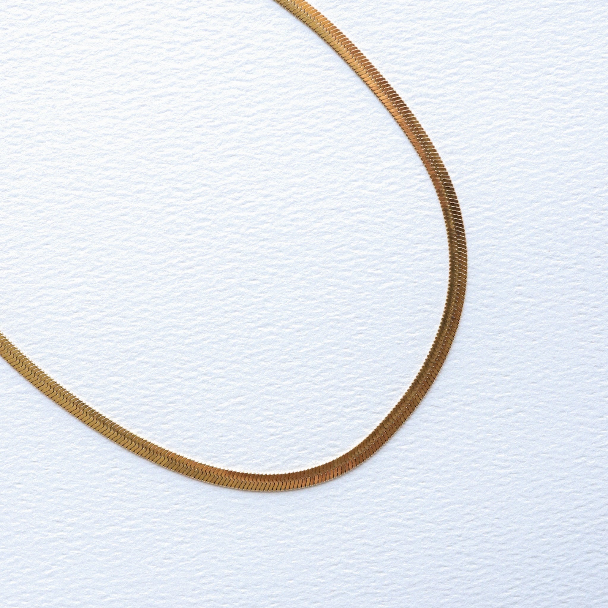 Herringbone Gold Necklace