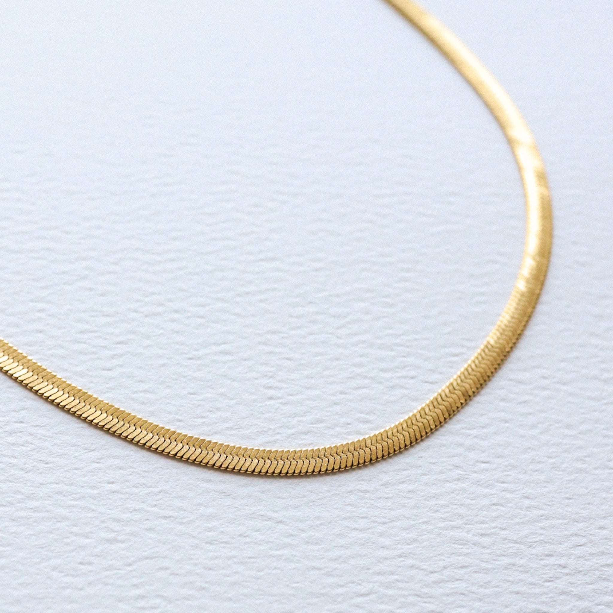 Herringbone Gold Necklace