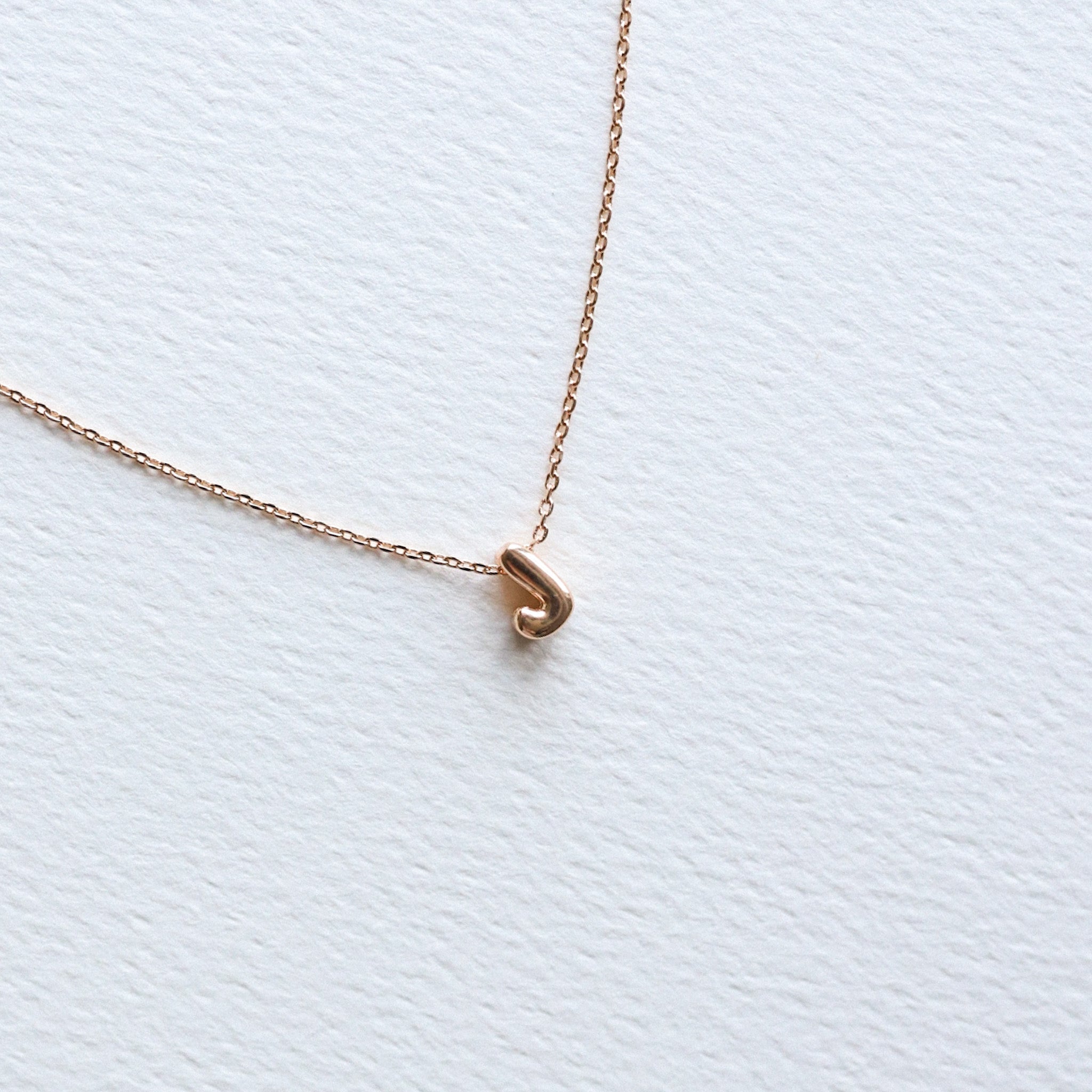 Mini Bubble Letter Necklace