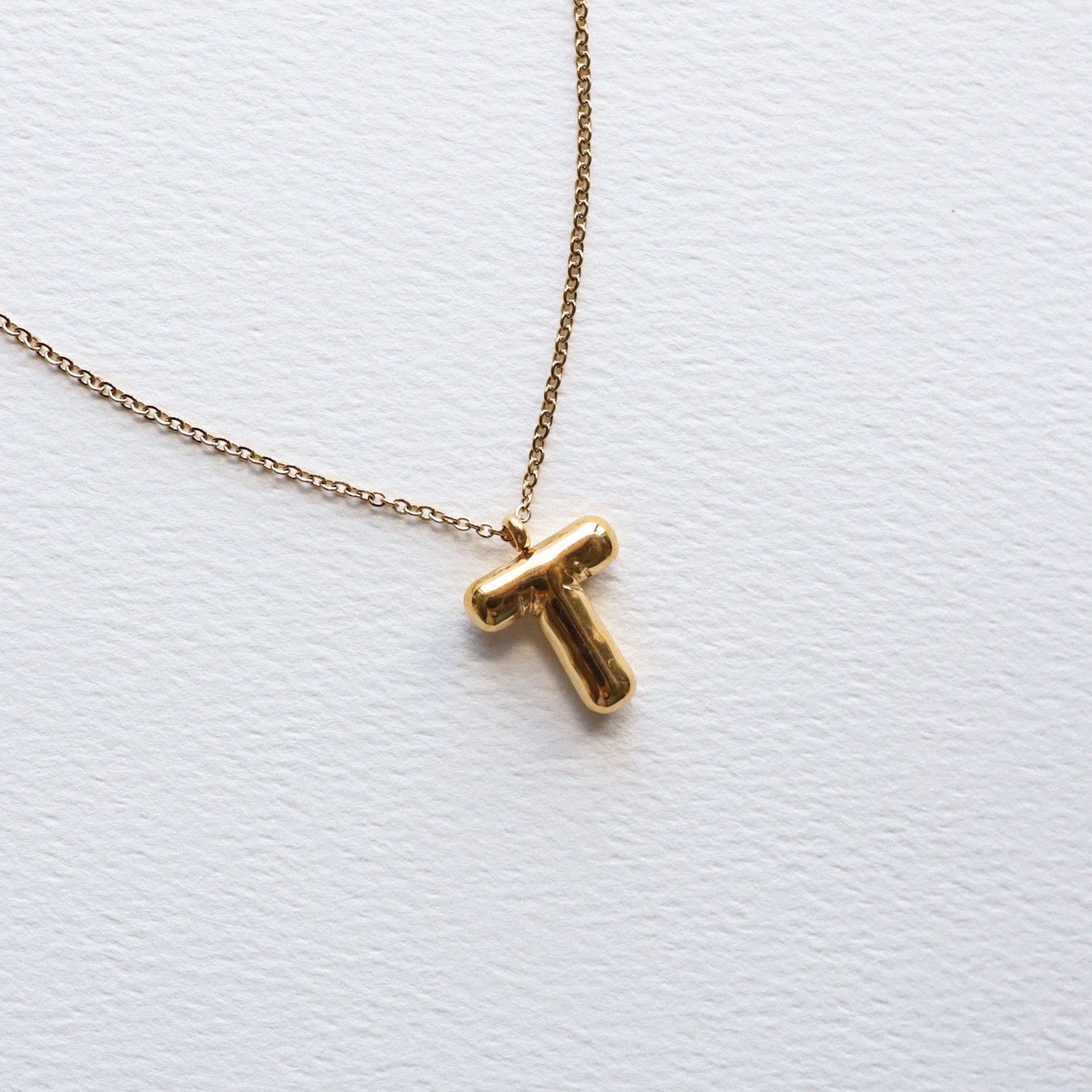 Bubble Initial Necklace