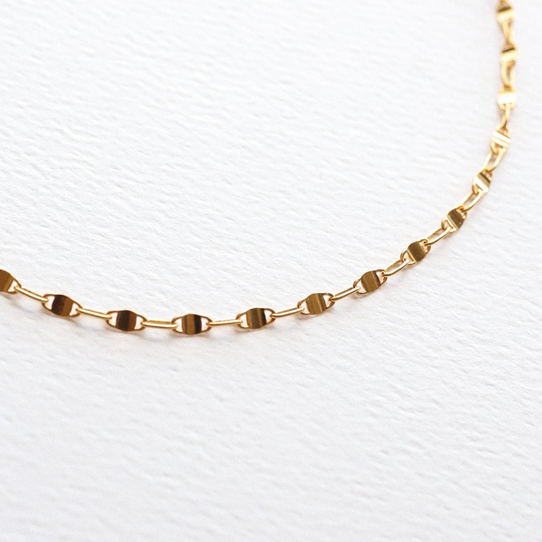 Dainty Anchor Chain Necklace