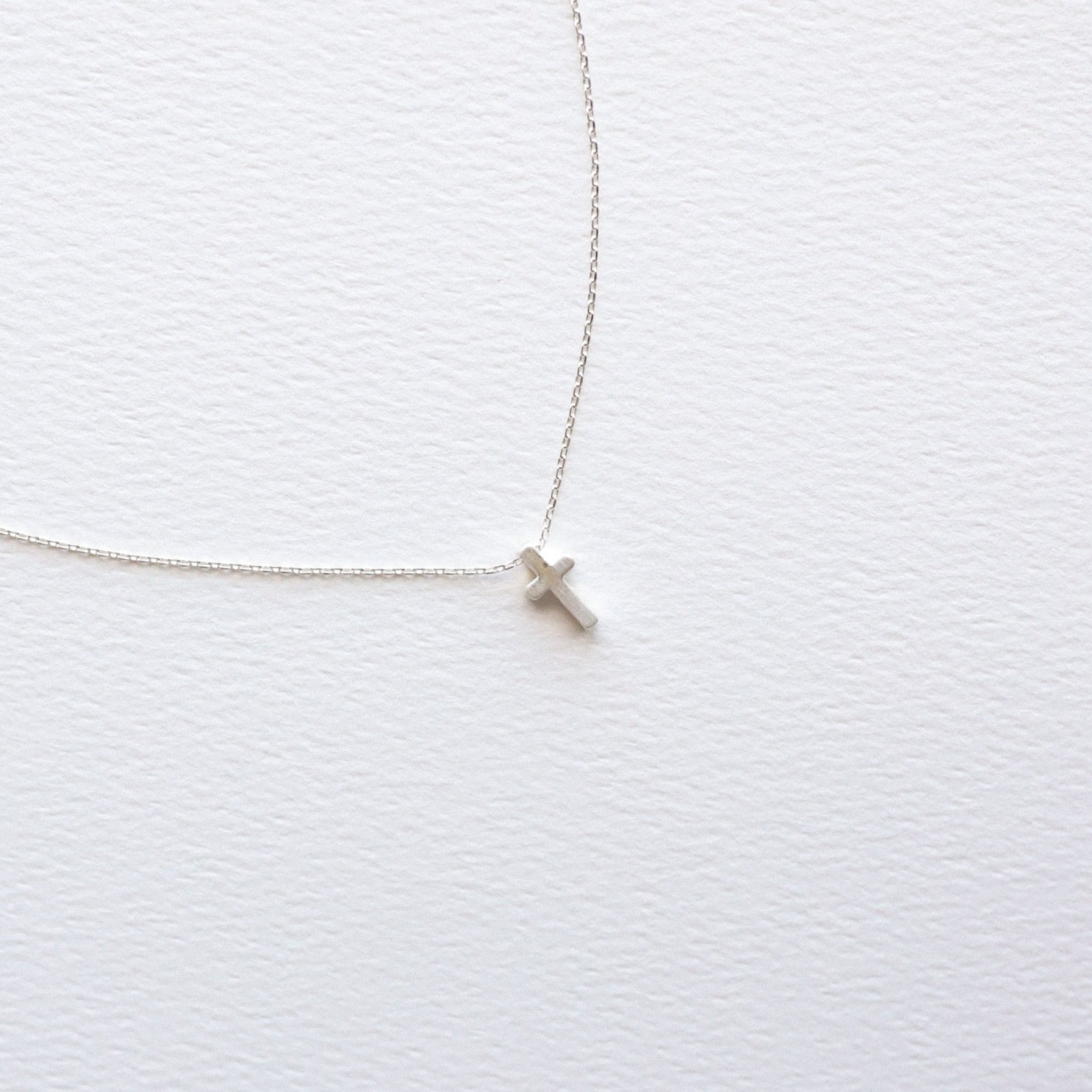 Mini Cross Necklace (gold and silver)