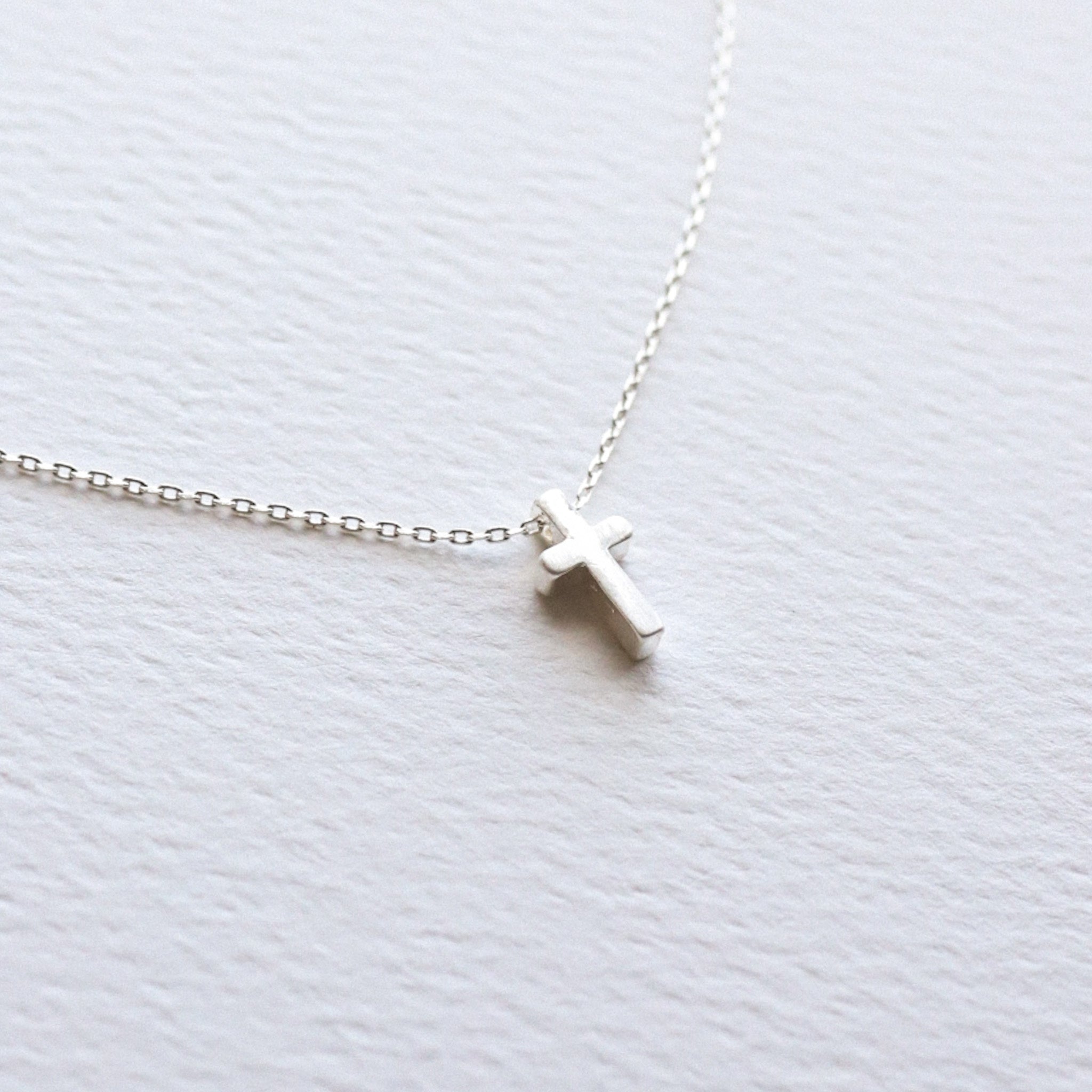 Mini Cross Necklace (gold and silver)