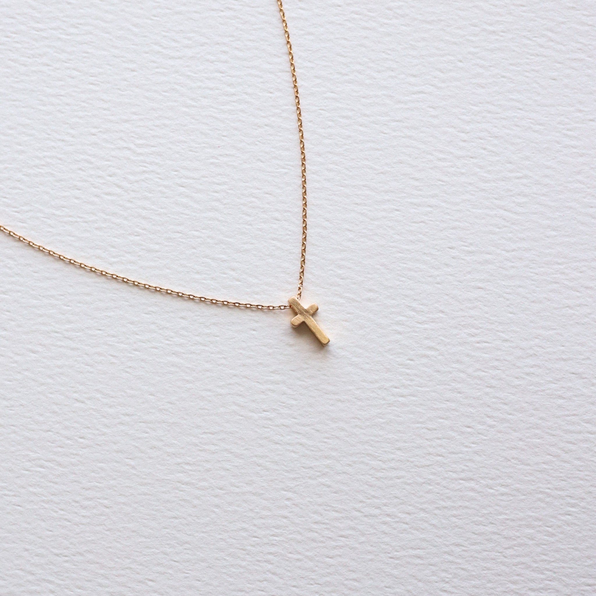 Mini Cross Necklace (gold and silver)