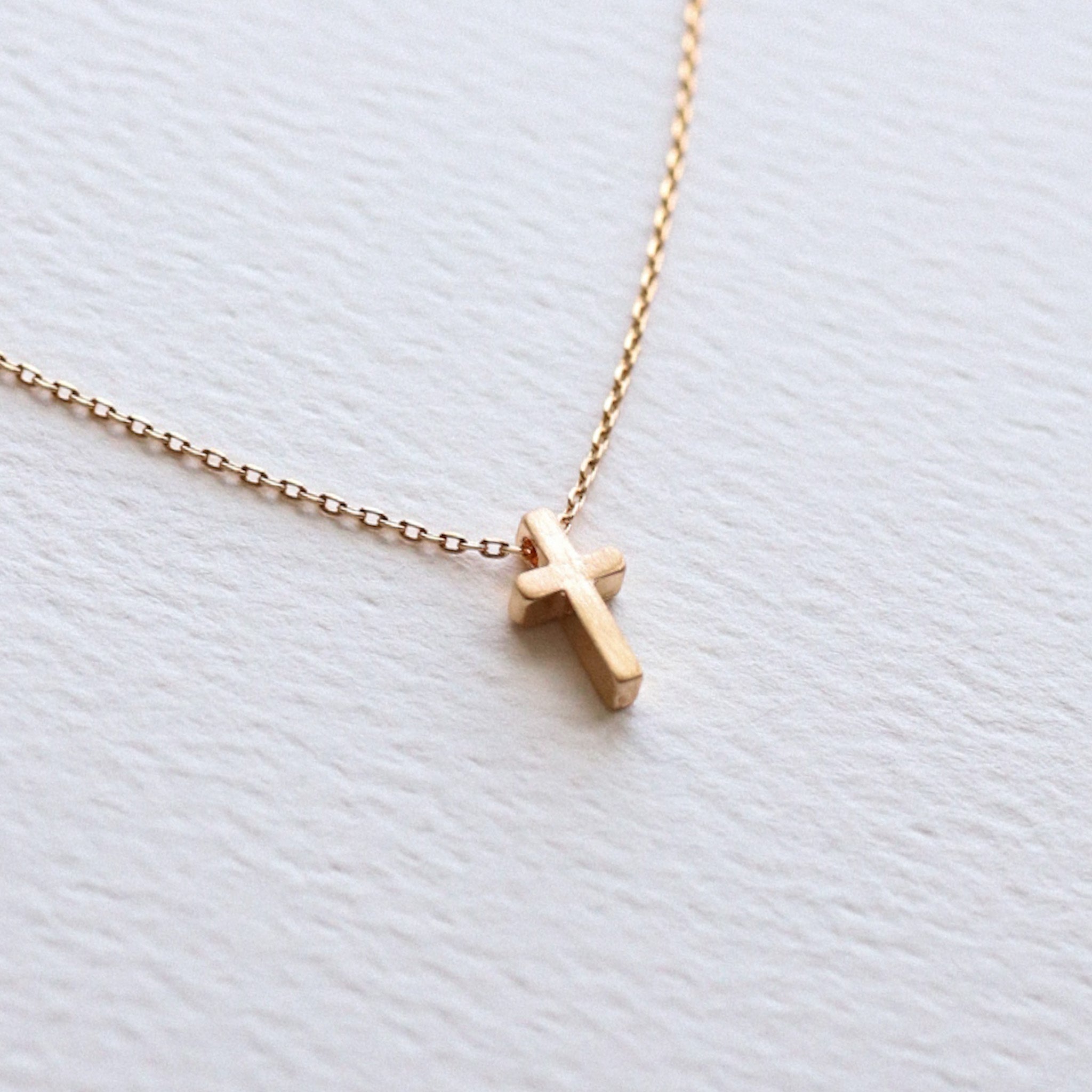Mini Cross Necklace (gold and silver)