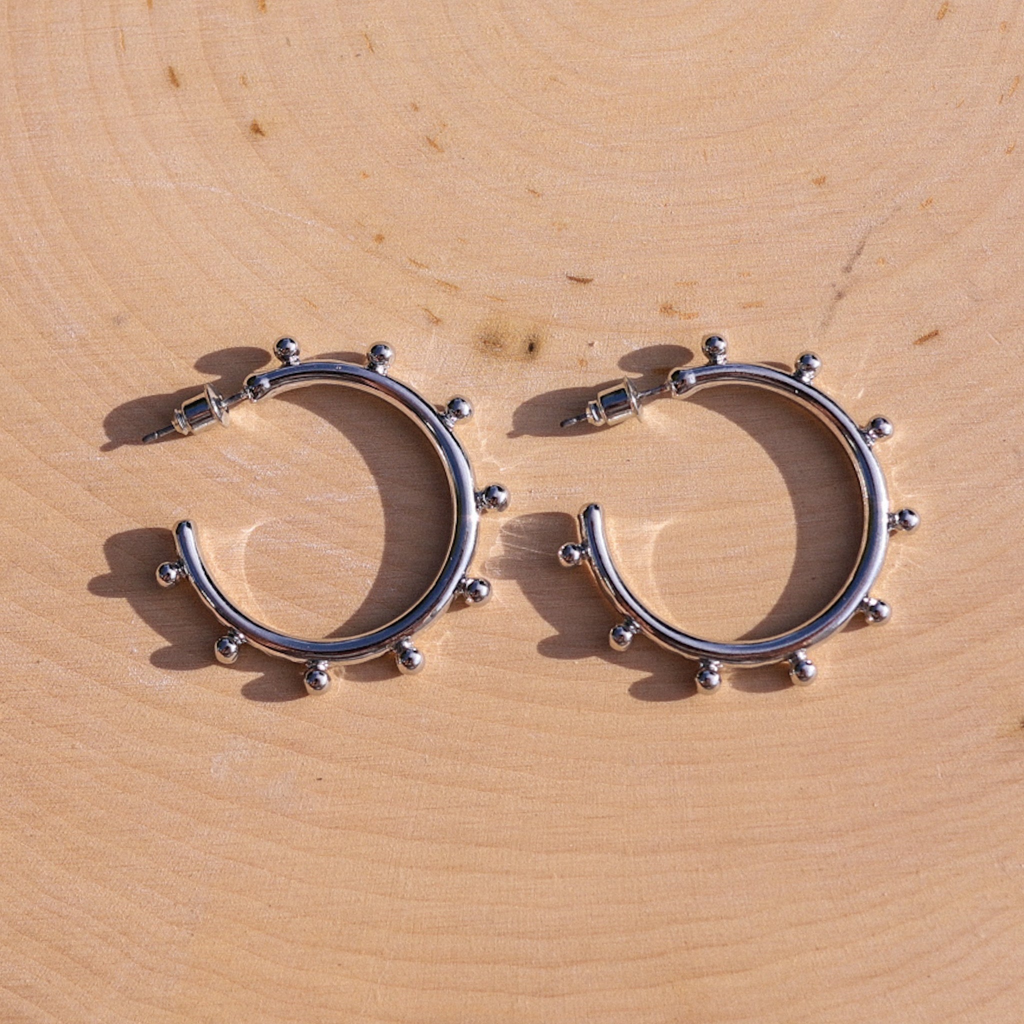 Studded Hoop Earrings